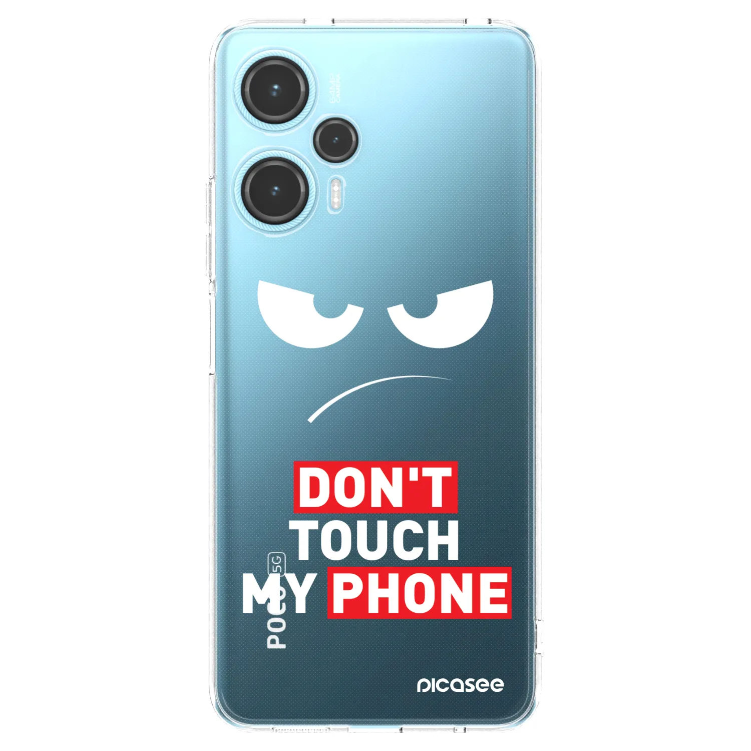 Picasee Xiaomi Poco F5 Hülle - Transparentes Silikon - Angry Eyes - Transparent