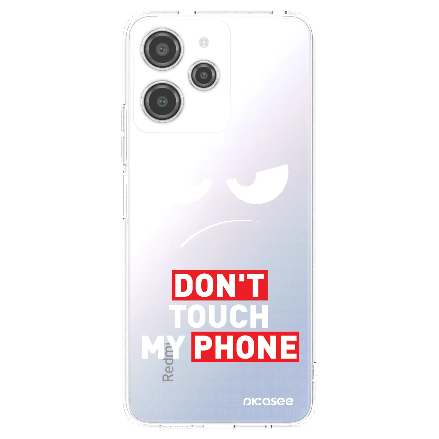 Picasee Xiaomi Redmi 12 4G Hülle - Transparentes Silikon - Angry Eyes - Transparent