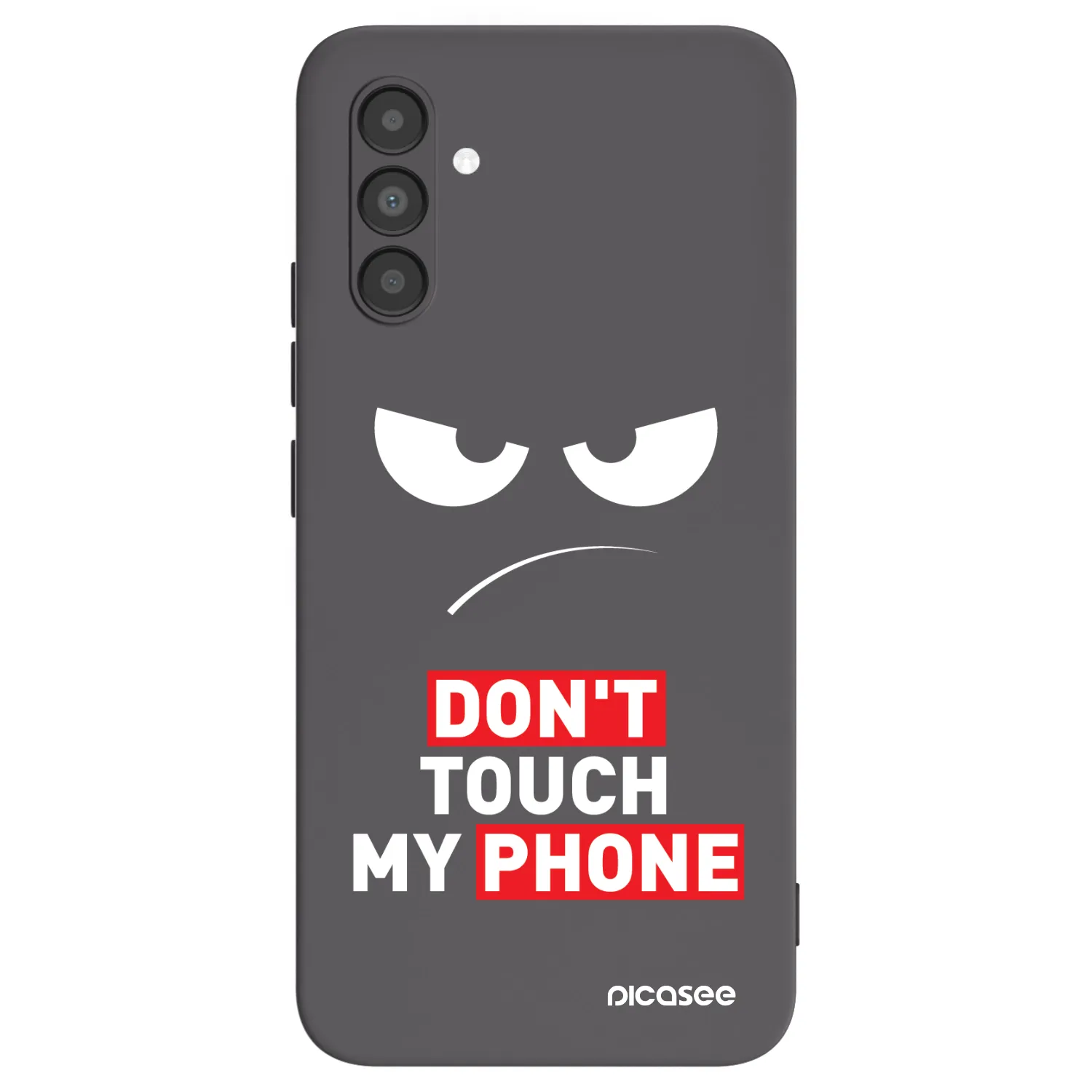Picasee Samsung Galaxy A04s A047F Hülle - Schwarzes Silikon - Angry Eyes - Transparent