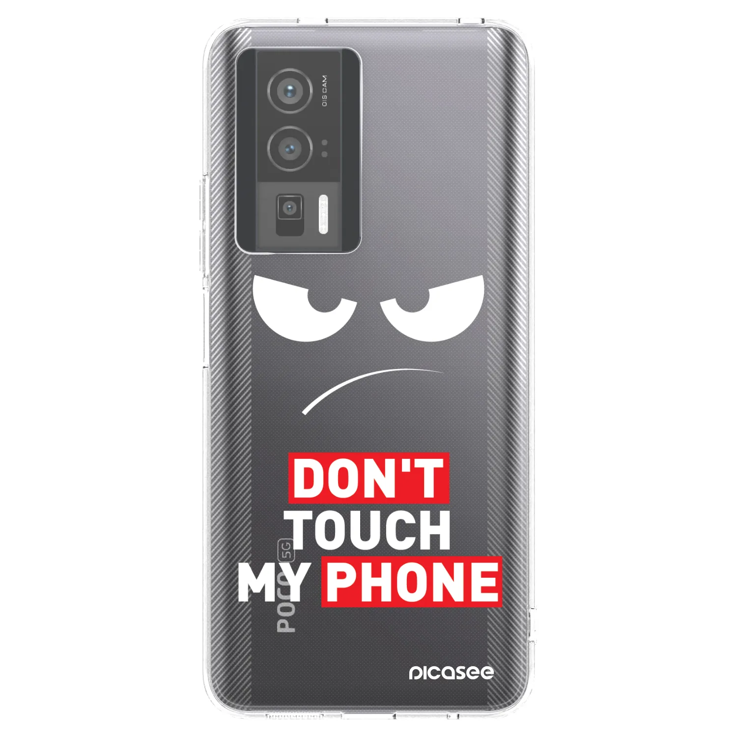 Picasee Xiaomi Poco F5 Pro 5G Hülle - Transparentes Silikon - Angry Eyes - Transparent