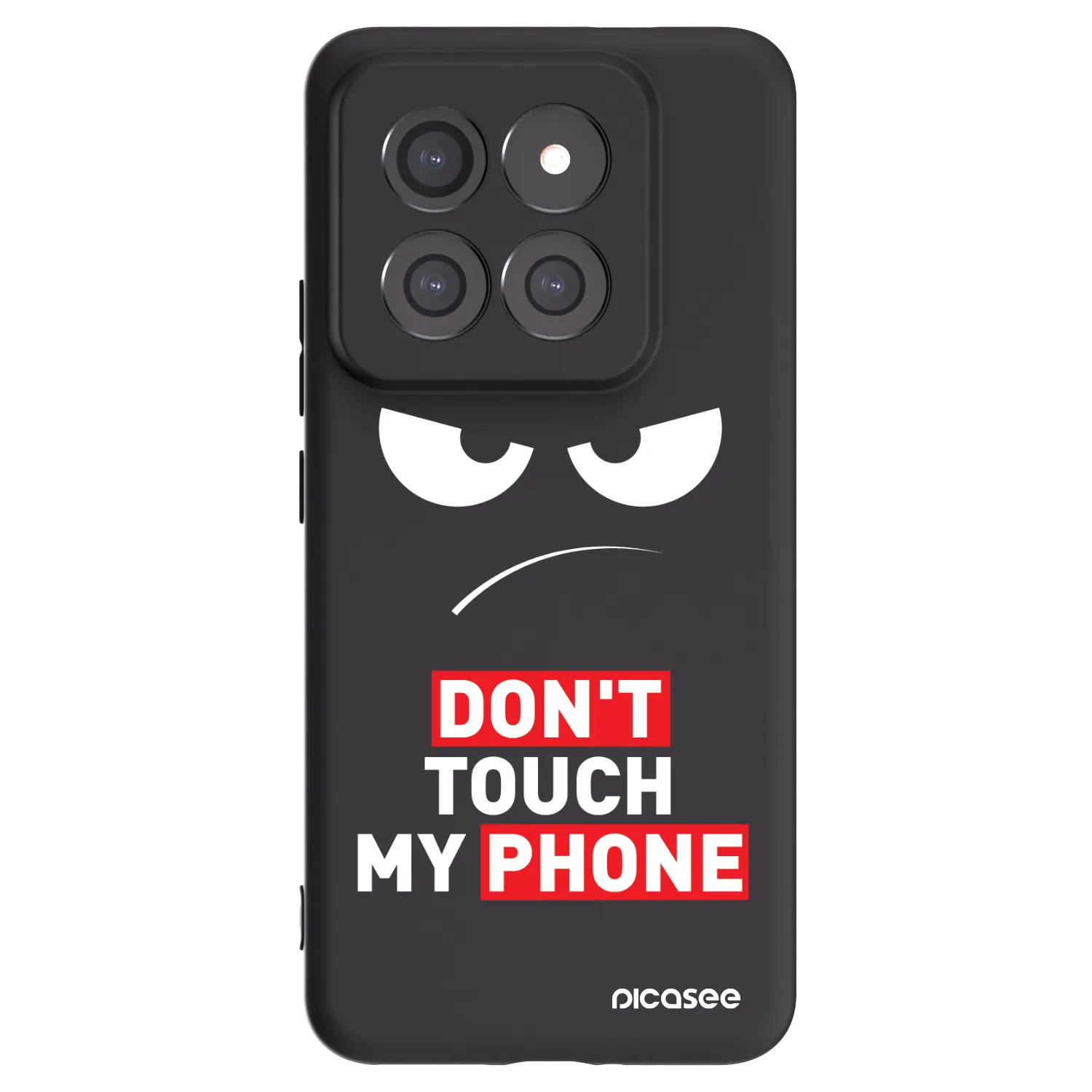 Picasee Xiaomi 14 Pro Hülle - Schwarzes Silikon - Angry Eyes - Transparent