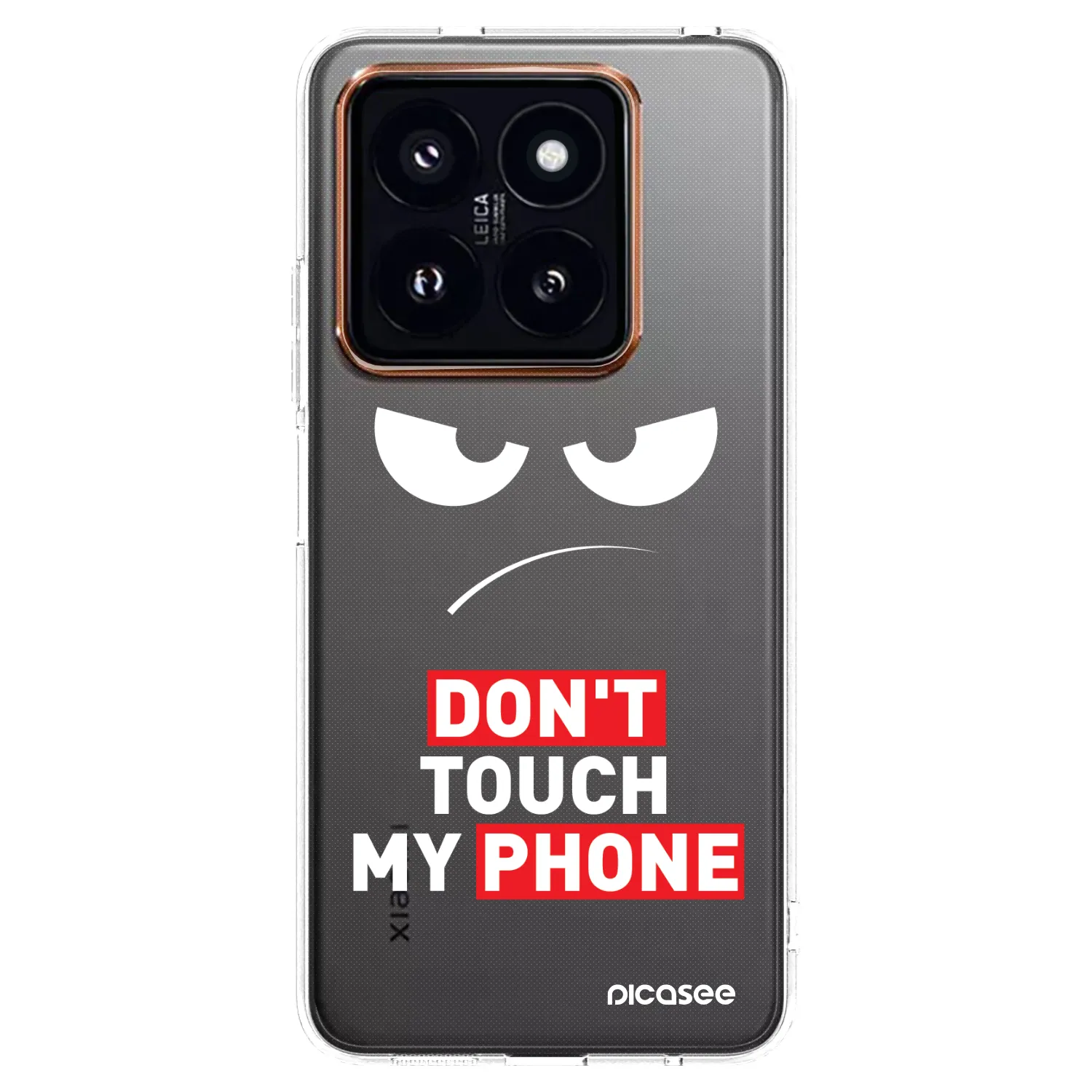 Picasee Xiaomi 14 Pro Hülle - Transparentes Silikon - Angry Eyes - Transparent