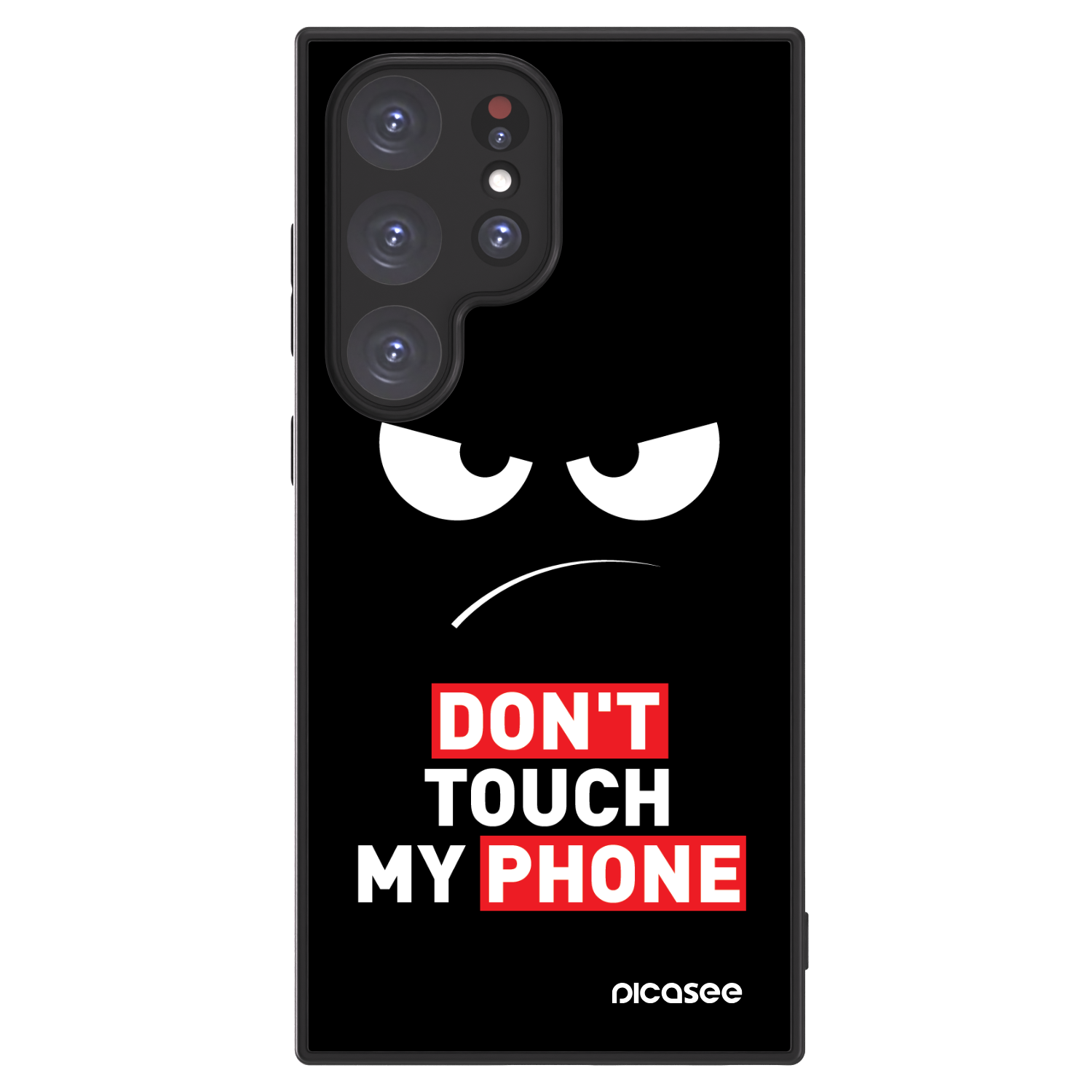 Picasee ULTIMATE CASE PowerShare für Samsung Galaxy S24 Ultra S928B 5G - Angry Eyes - Transparent