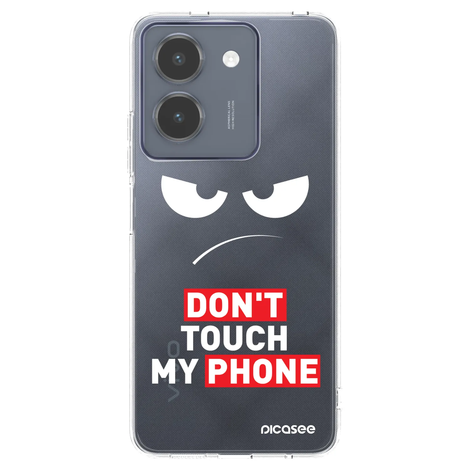 Picasee Vivo Y36 4G Hülle - Transparentes Silikon - Angry Eyes - Transparent