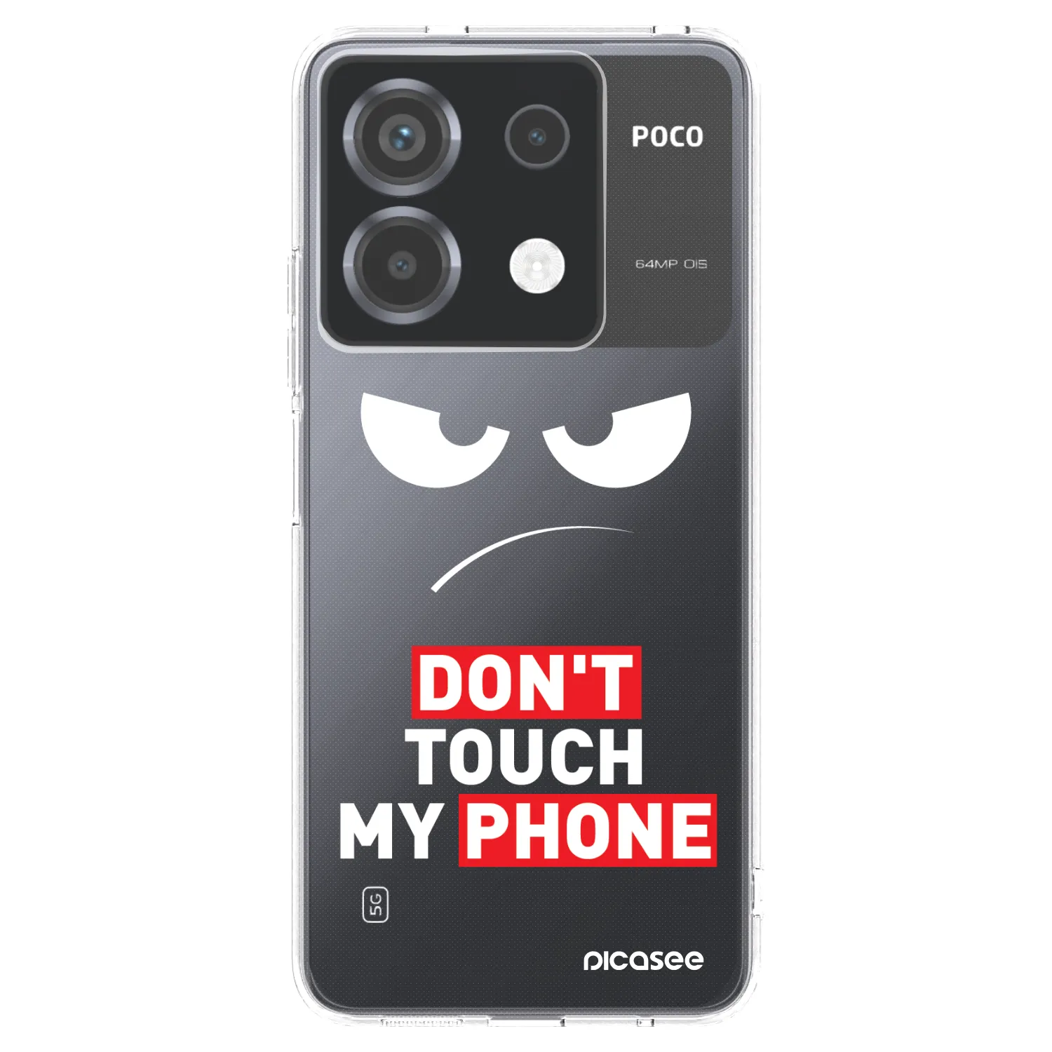 Picasee Xiaomi Poco X6 Hülle - Transparentes Silikon - Angry Eyes - Transparent
