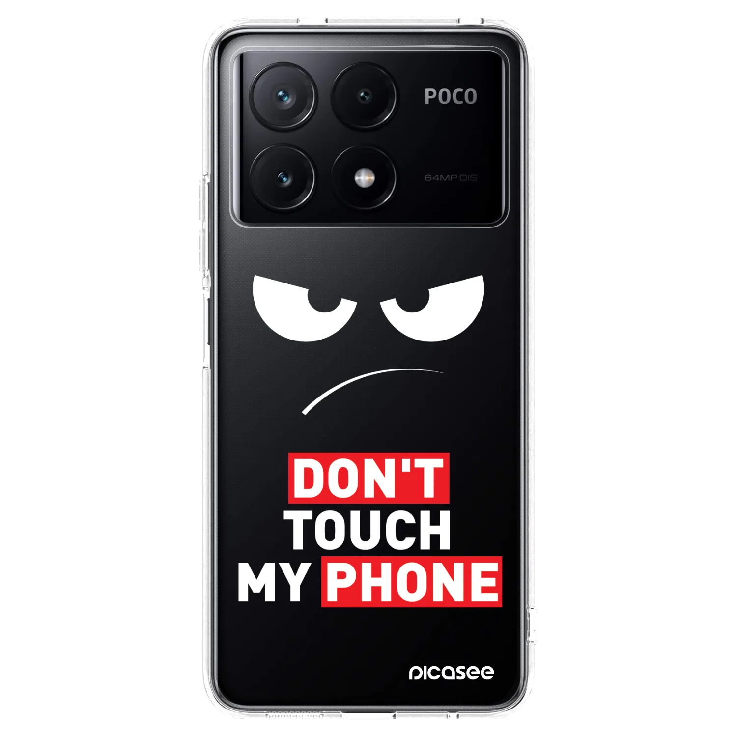 Picasee Xiaomi Poco X6 Pro Hülle - Transparentes Silikon - Angry Eyes - Transparent