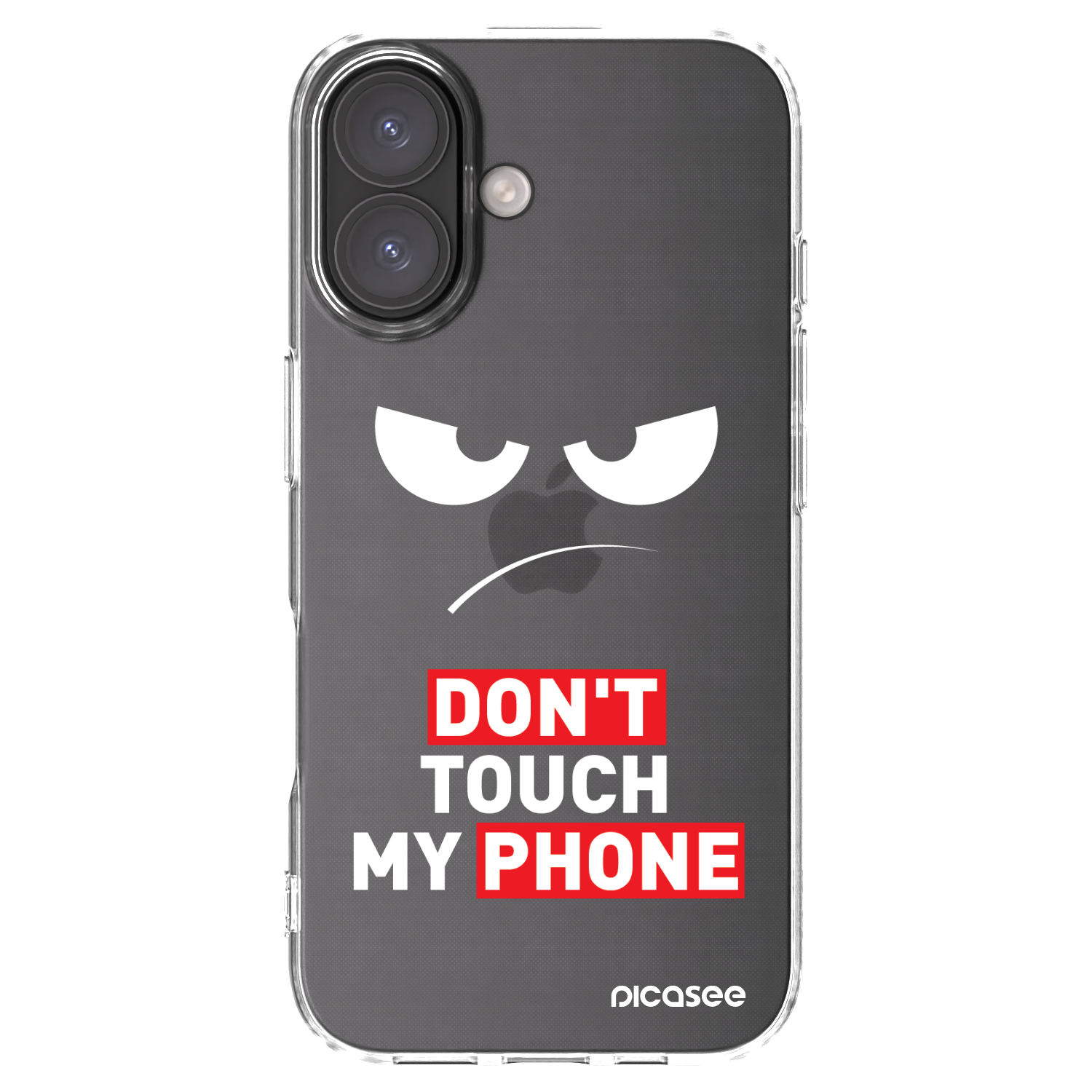 Picasee Apple iPhone 16 Hülle - Transparentes Silikon - Angry Eyes - Transparent