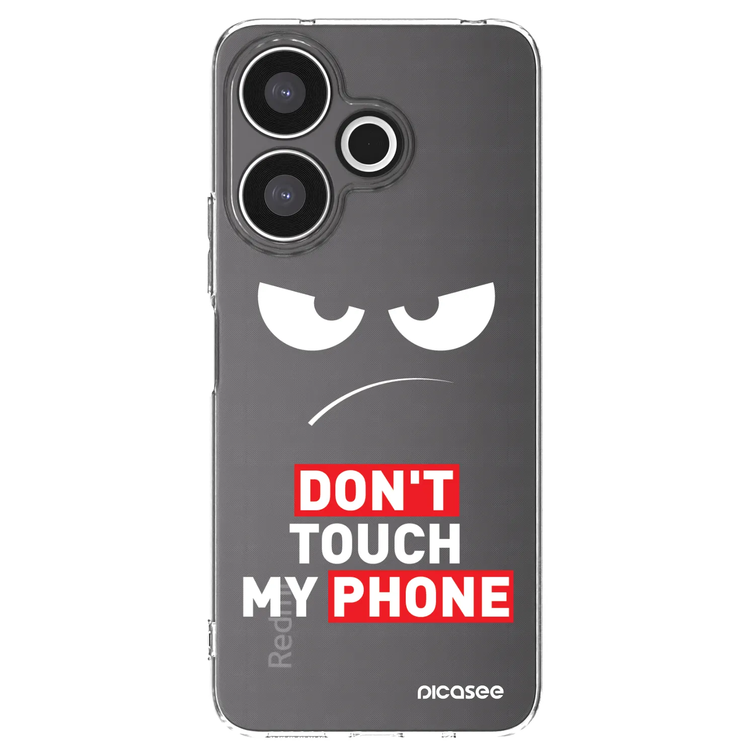 Picasee Xiaomi Redmi 13 4G Hülle - Transparentes Silikon - Angry Eyes - Transparent