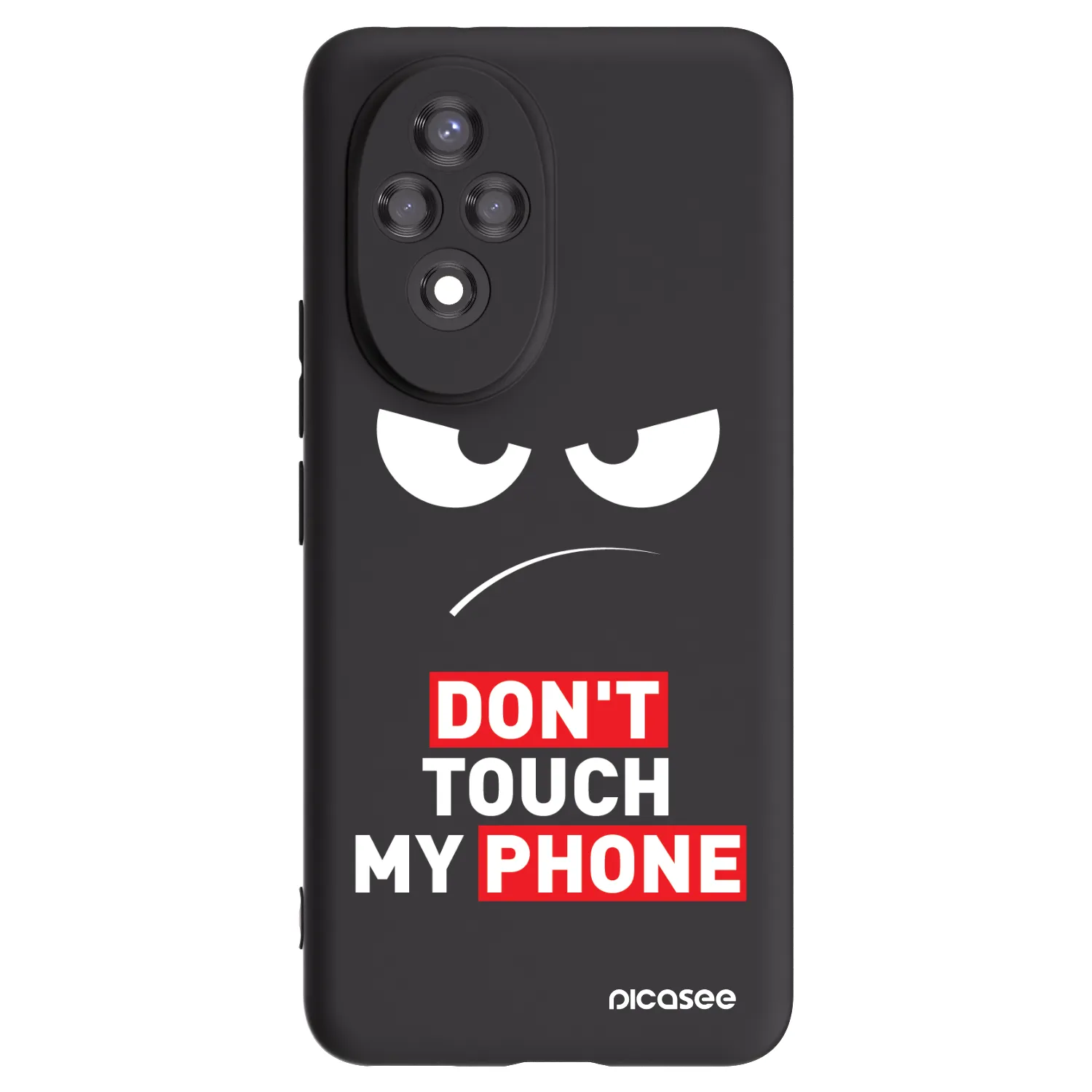 Picasee Honor 200 Pro 5G Hülle - Schwarzes Silikon - Angry Eyes - Transparent
