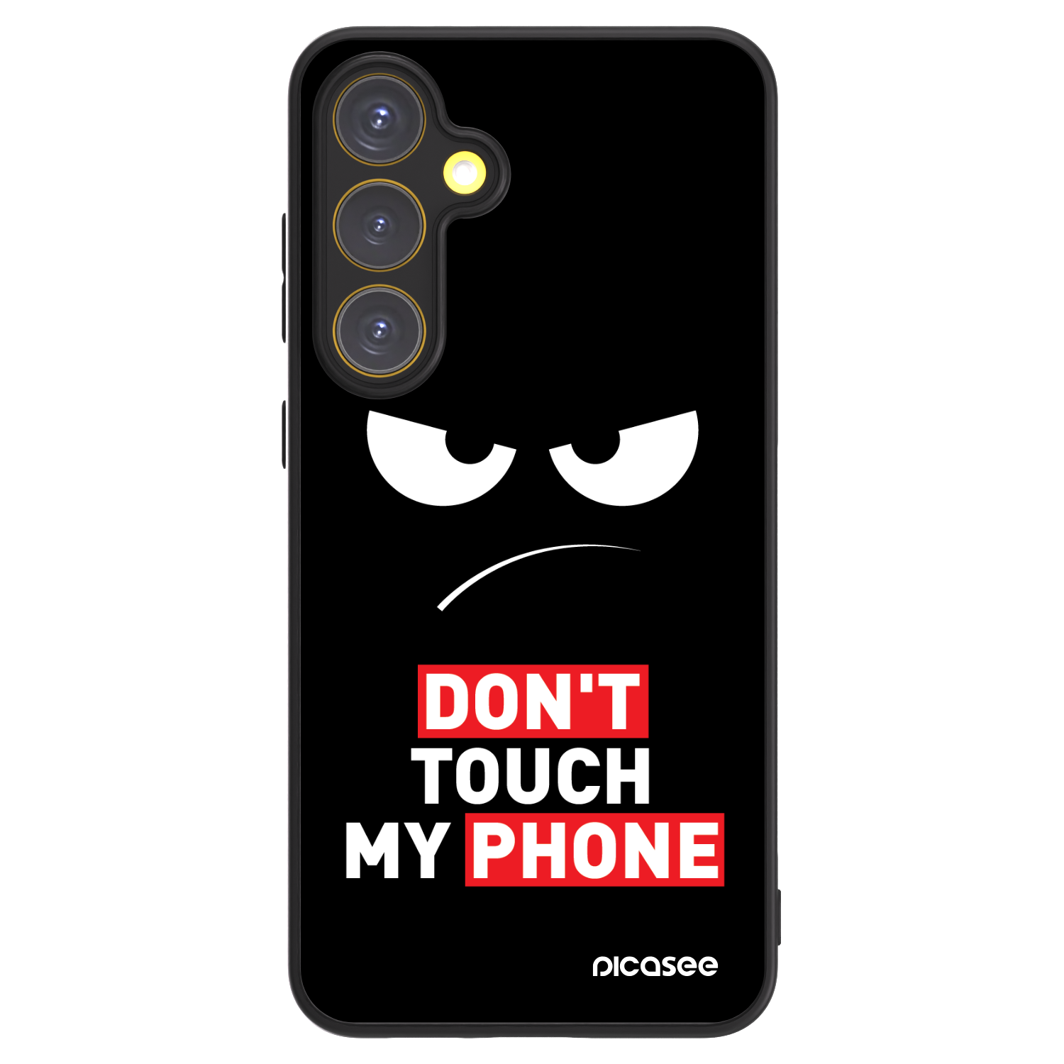 Picasee ULTIMATE CASE PowerShare für Samsung Galaxy S24 FE S721B - Angry Eyes - Transparent