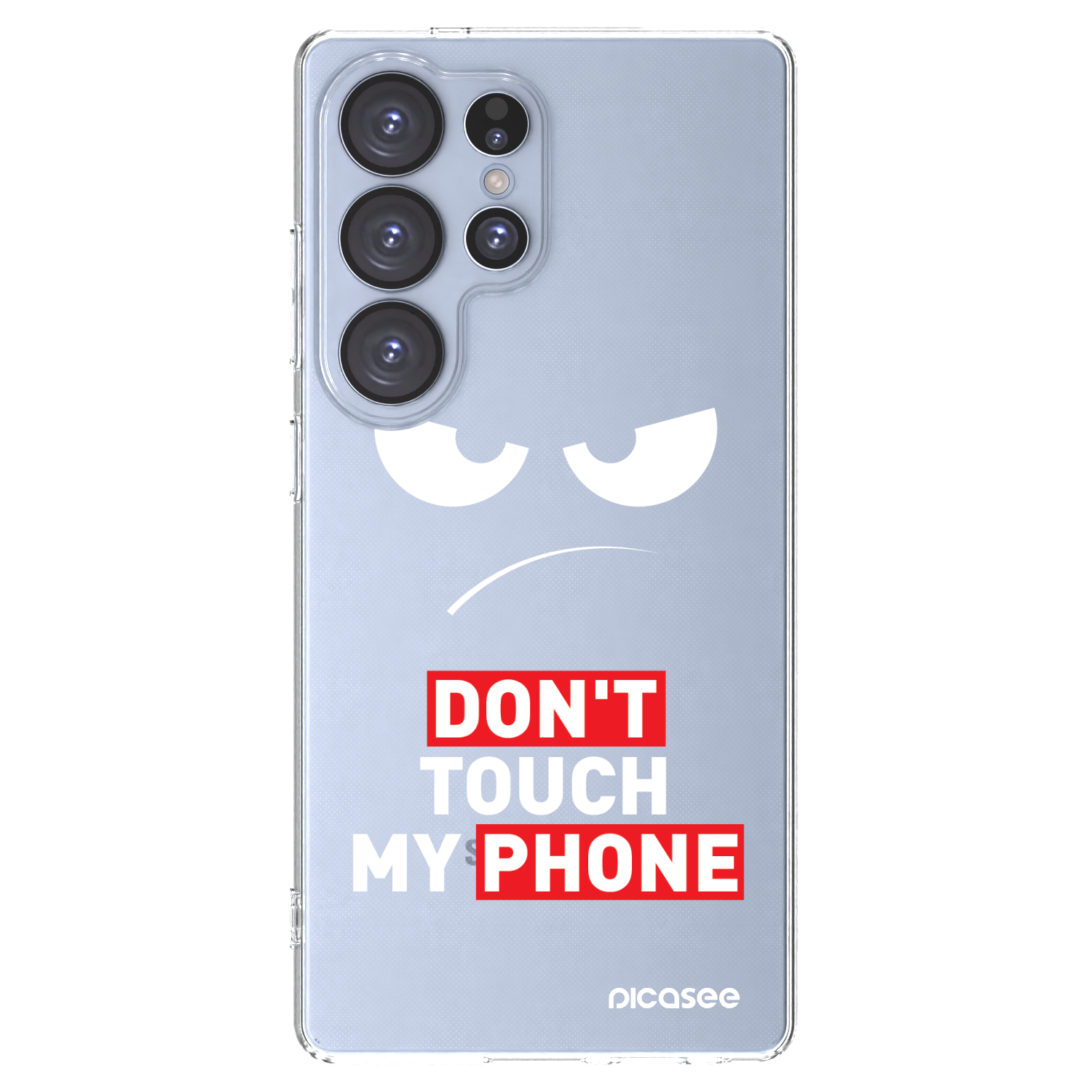 Picasee Samsung Galaxy S25 Ultra 5G Hülle - Transparentes Silikon - Angry Eyes - Transparent
