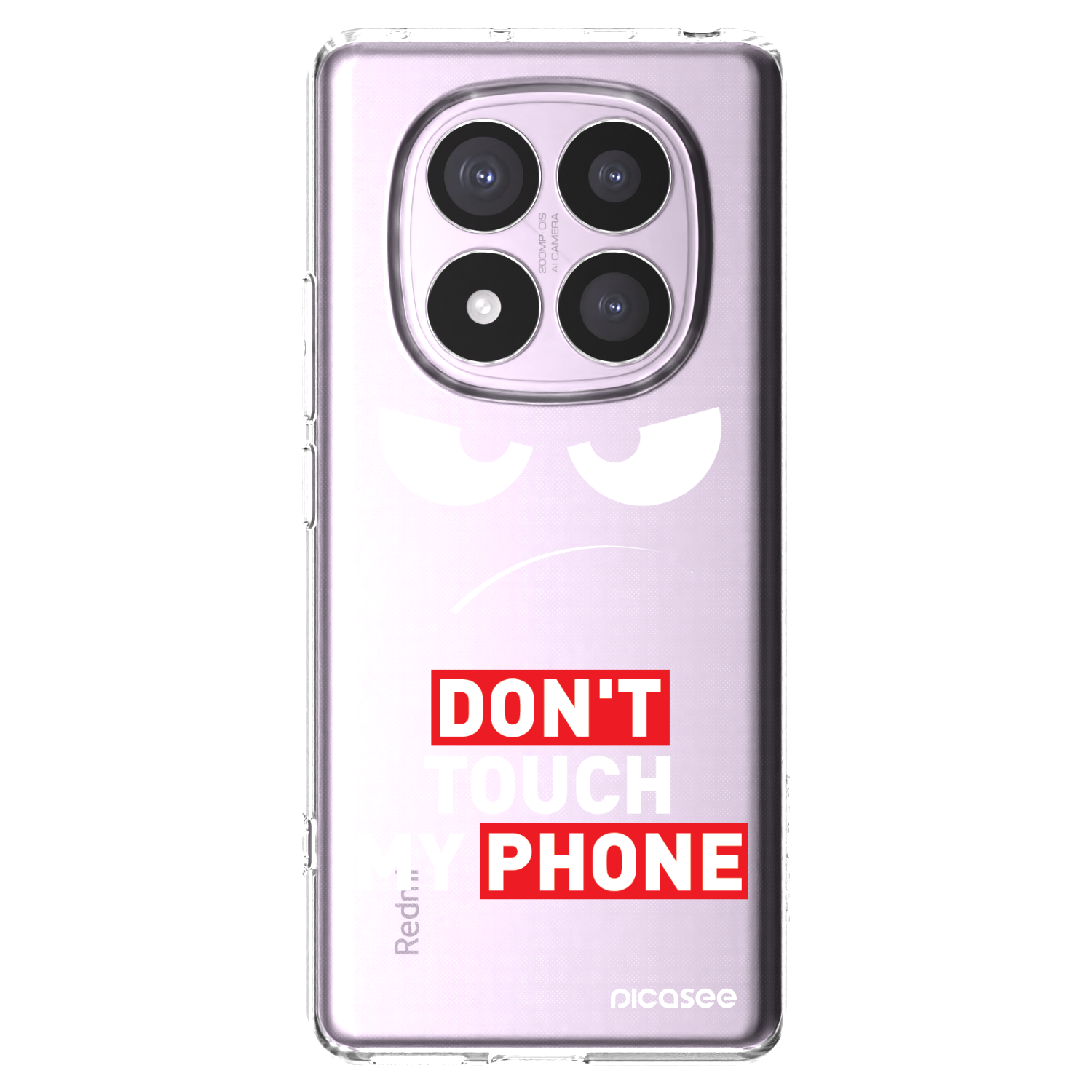 Picasee Xiaomi Redmi Note 14 Pro 4G Hülle - Transparentes Silikon - Angry Eyes - Transparent