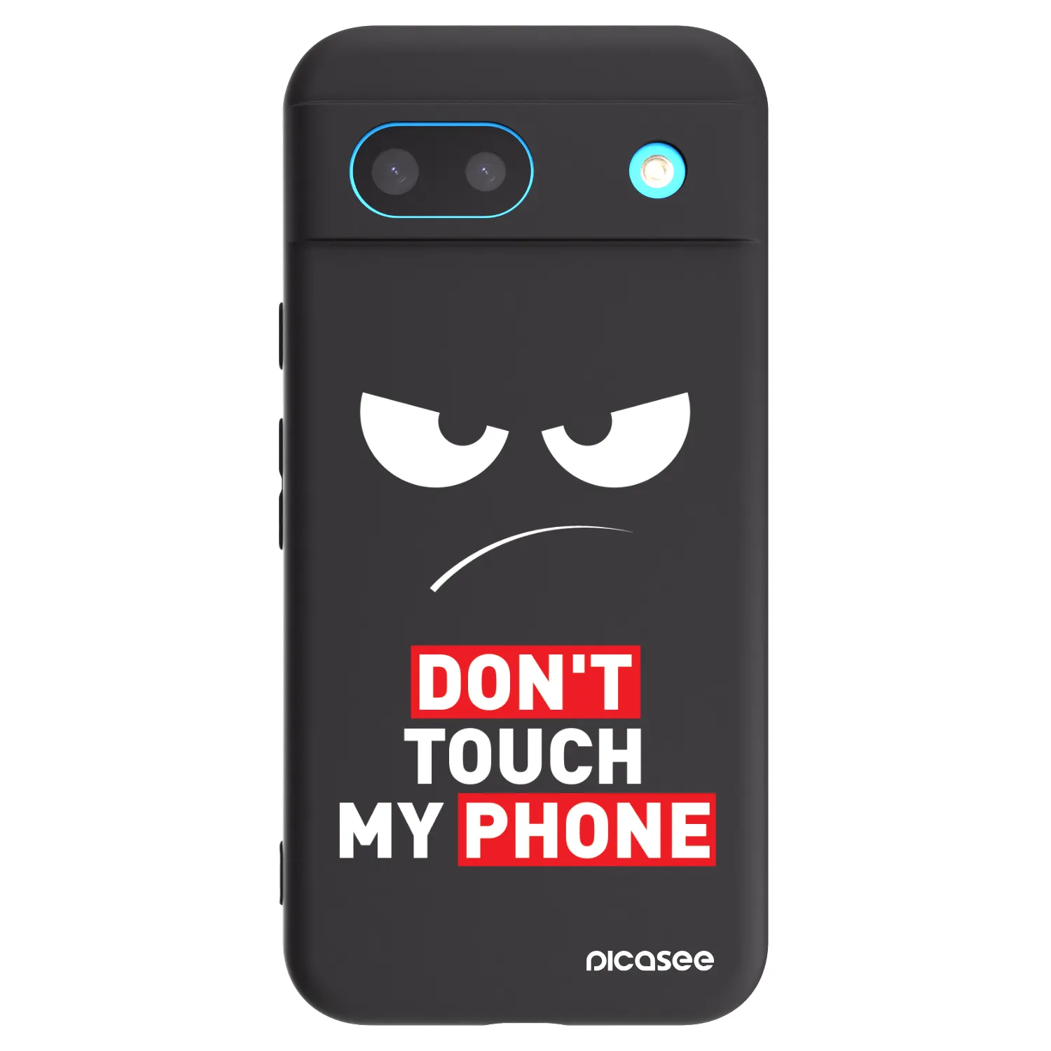 Picasee Google Pixel 8a Hülle - Schwarzes Silikon - Angry Eyes - Transparent