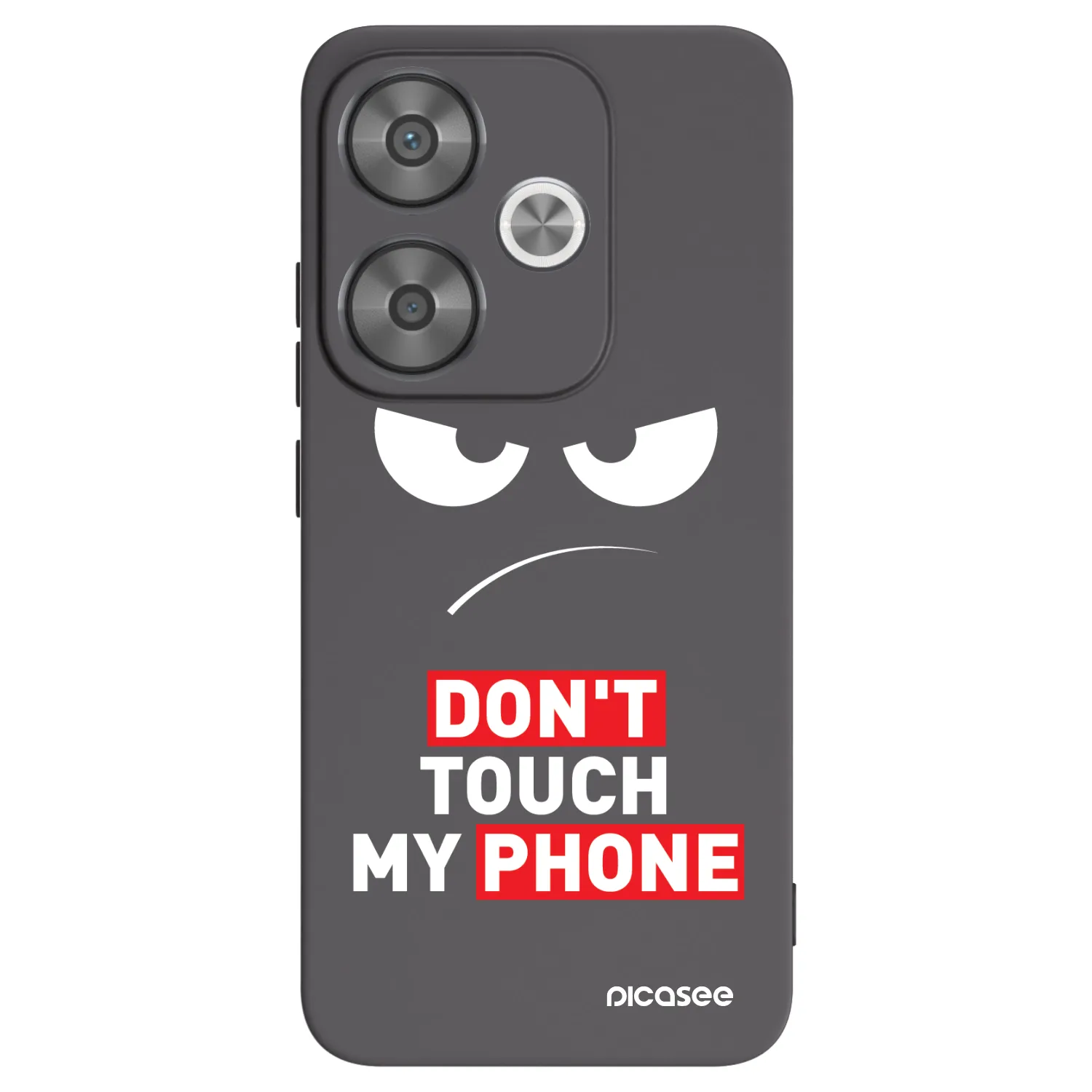 Picasee Xiaomi Poco F6 Hülle - Schwarzes Silikon - Angry Eyes - Transparent