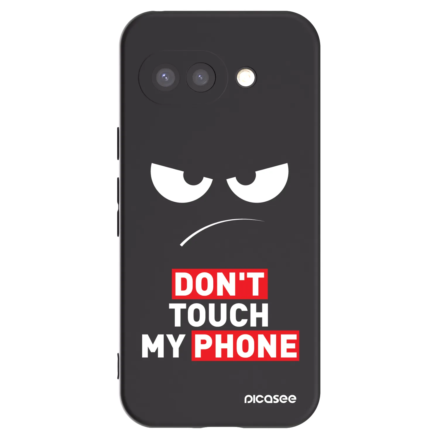 Picasee Google Pixel 9a Hülle - Schwarzes Silikon - Angry Eyes - Transparent