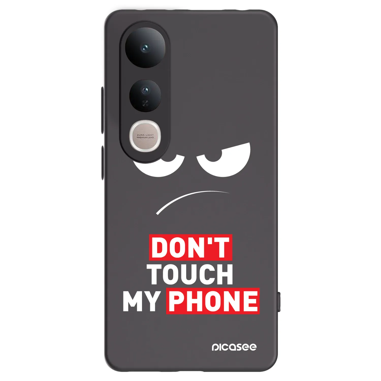 Picasee Vivo V50 Lite 5G Hülle - Schwarzes Silikon - Angry Eyes - Transparent