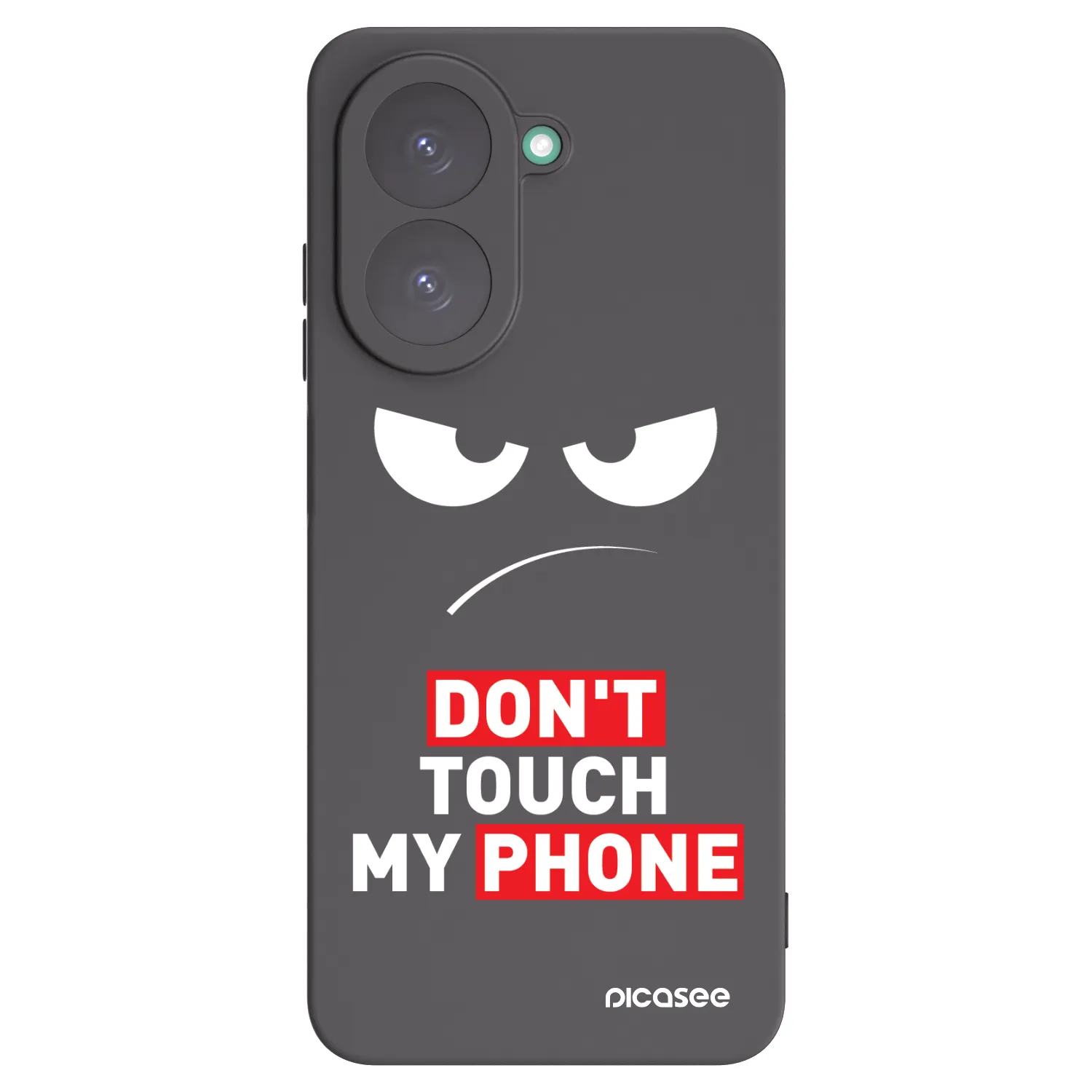 Picasee Xiaomi Redmi A5 Hülle - Schwarzes Silikon - Angry Eyes - Transparent