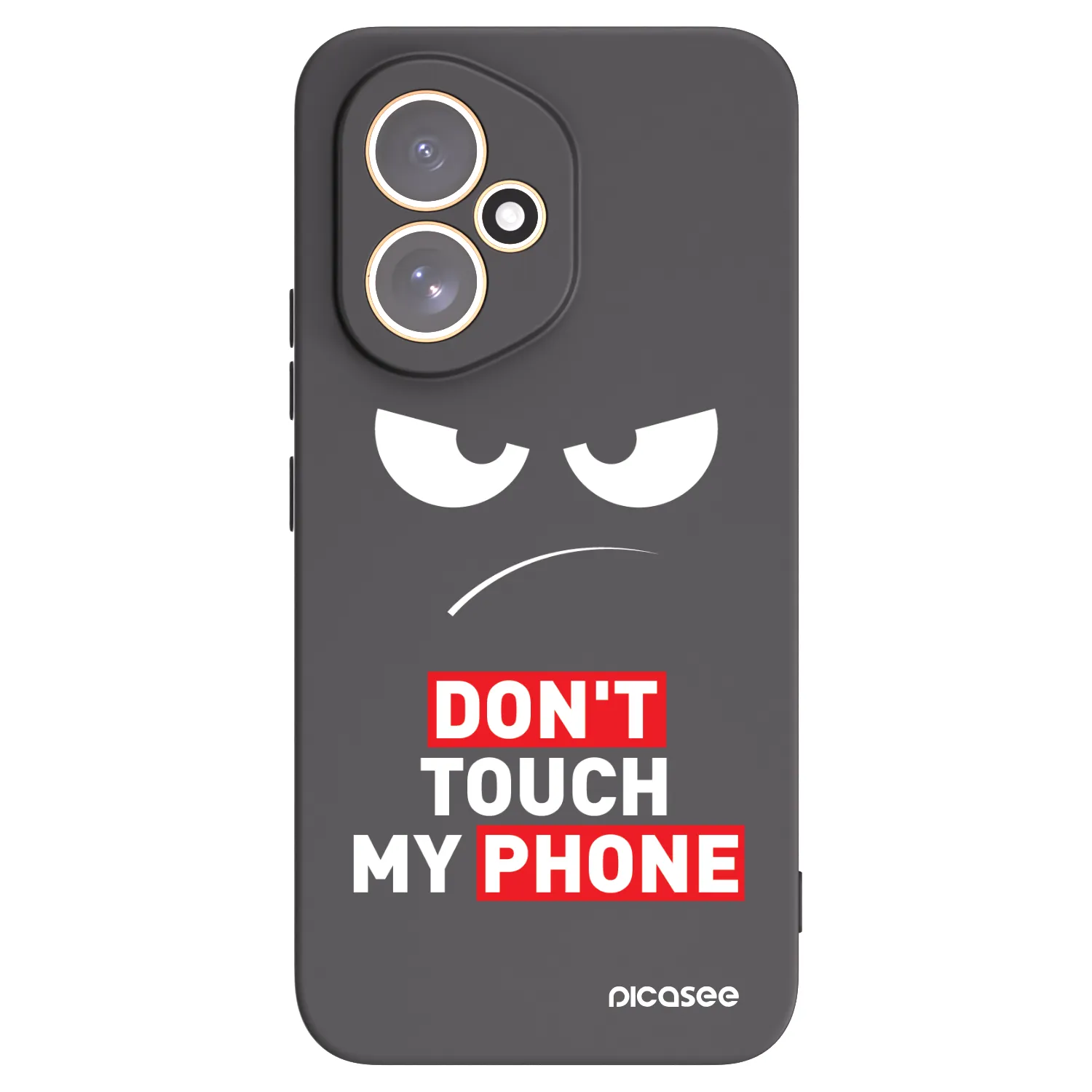 Picasee Honor 400 5G Hülle - Schwarzes Silikon - Angry Eyes - Transparent