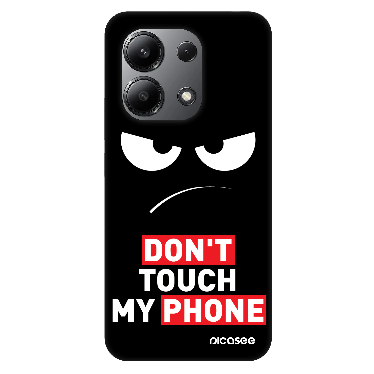 Picasee Fashion Case für Xiaomi Redmi Note 13 4G - Angry Eyes - Transparent