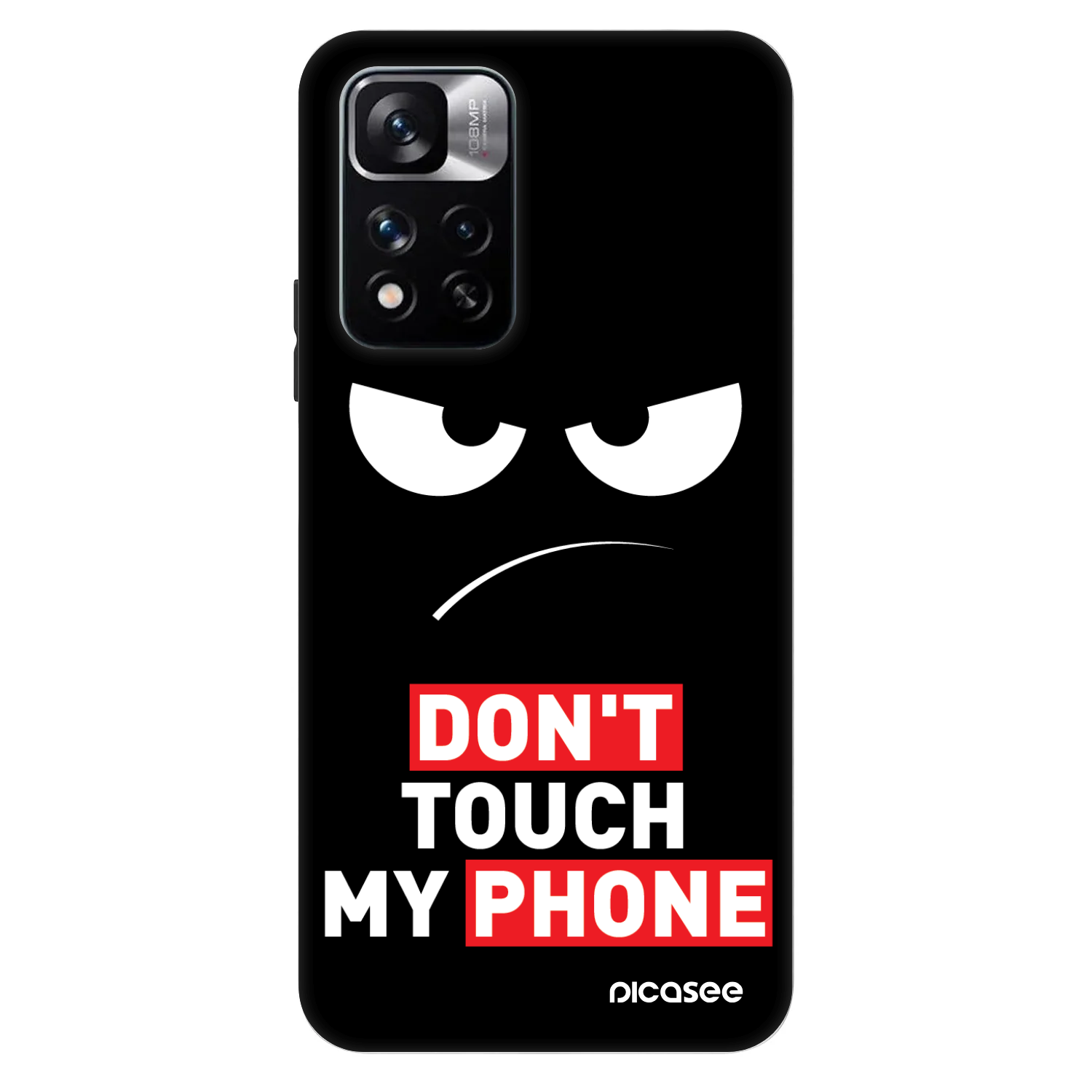 Picasee Fashion Case für Xiaomi Redmi Note 11 Pro 5G - Angry Eyes - Transparent