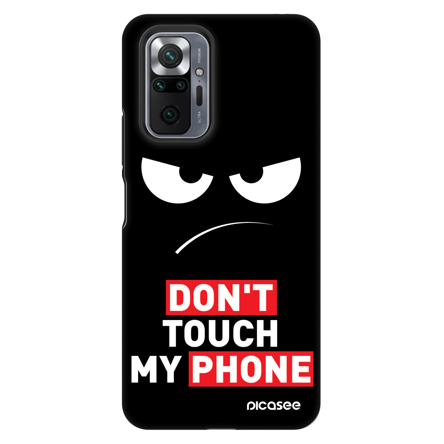 Picasee Fashion Case für Xiaomi Redmi Note 10 Pro - Angry Eyes - Transparent