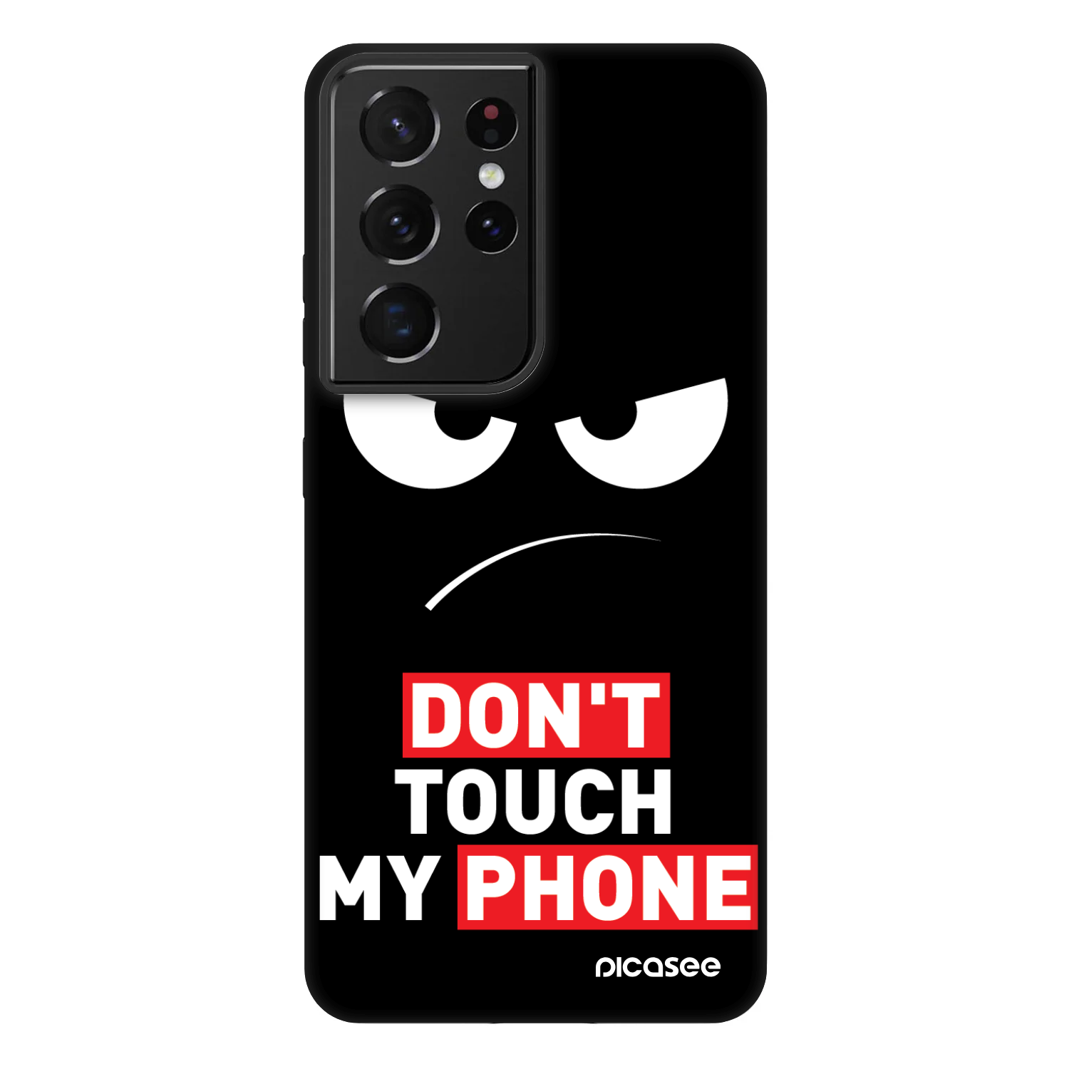 Picasee Fashion Case für Samsung Galaxy S21 Ultra 5G G998B - Angry Eyes - Transparent