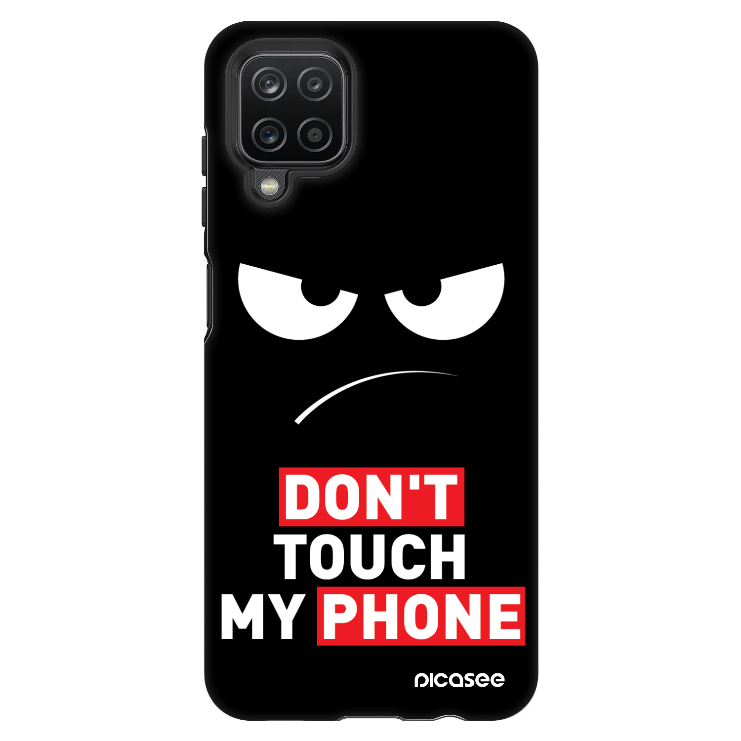 Picasee Fashion Case für Samsung Galaxy A12 A125F - Angry Eyes - Transparent