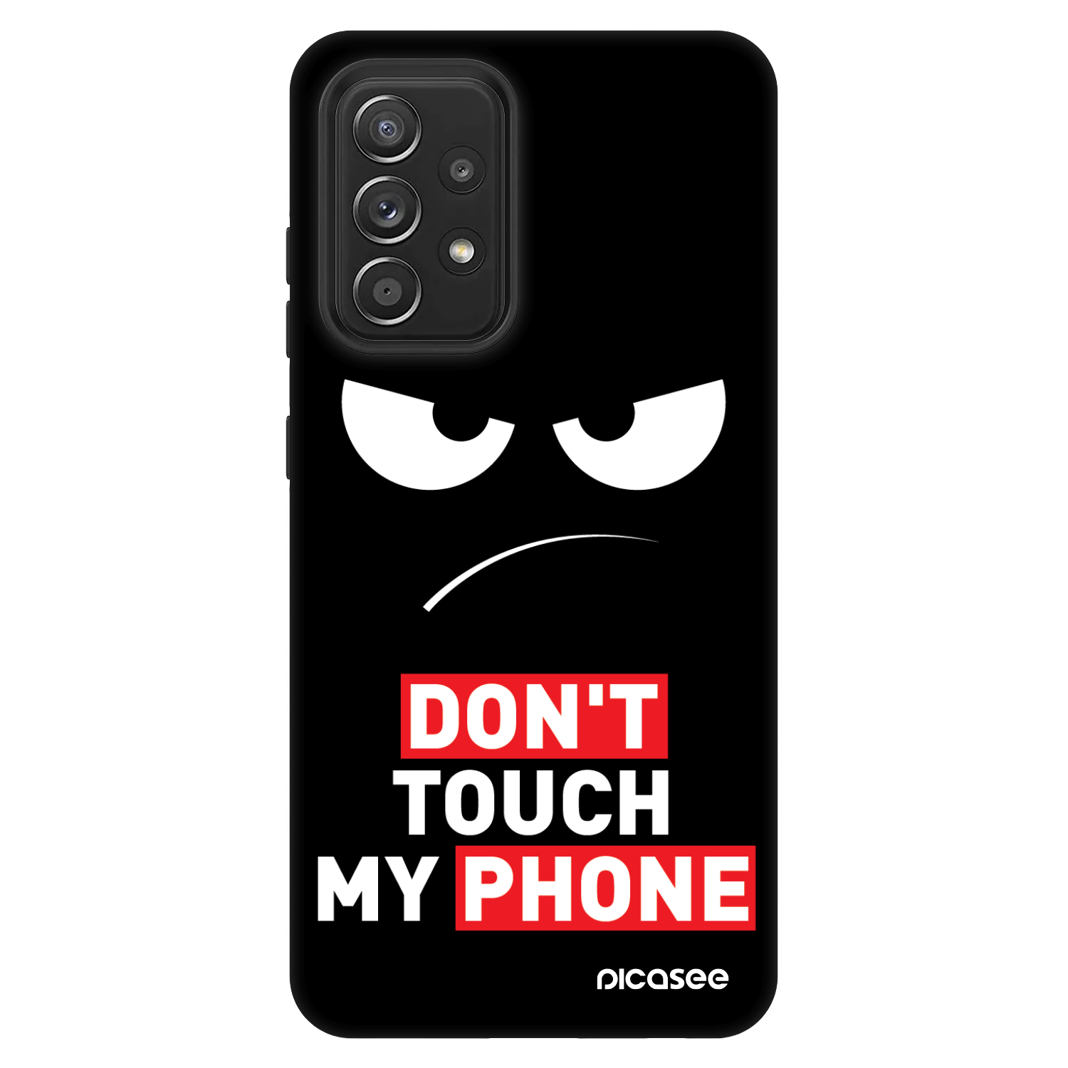 Picasee Fashion Case für Samsung Galaxy A52 5G A525F - Angry Eyes - Transparent