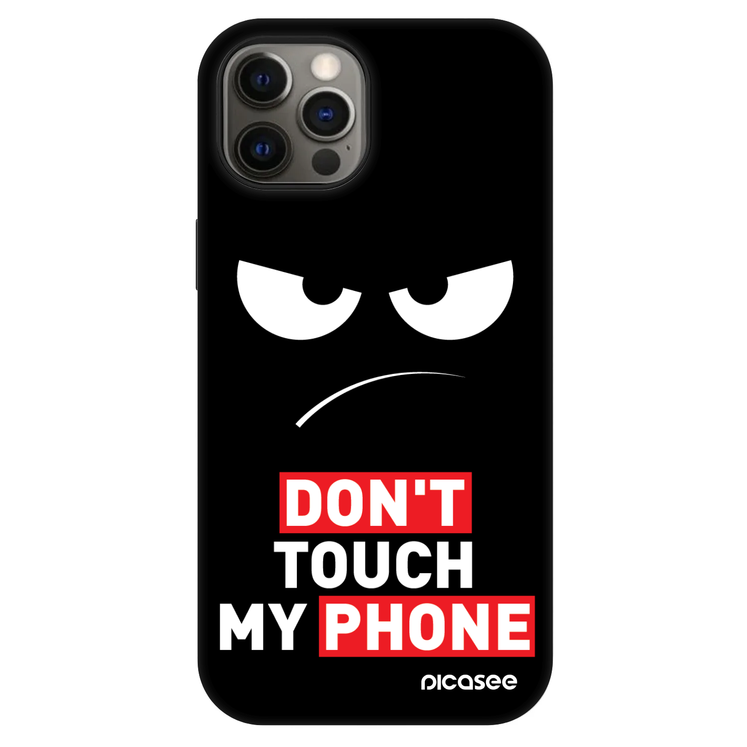 Picasee Fashion Case MagSafe für Apple iPhone 12 - Angry Eyes - Transparent