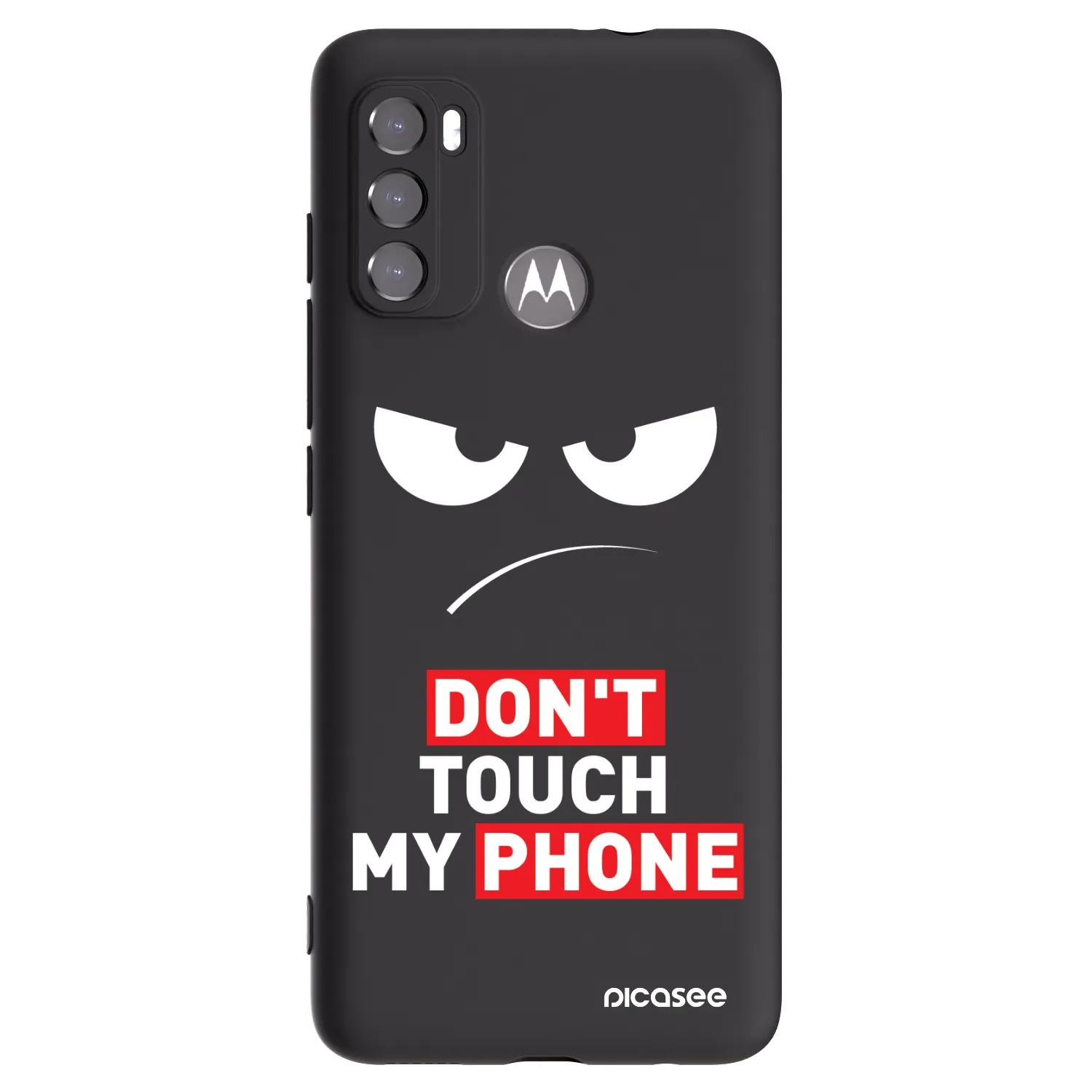 Picasee Motorola Edge 60 5G Hülle - Schwarzes Silikon - Angry Eyes - Transparent