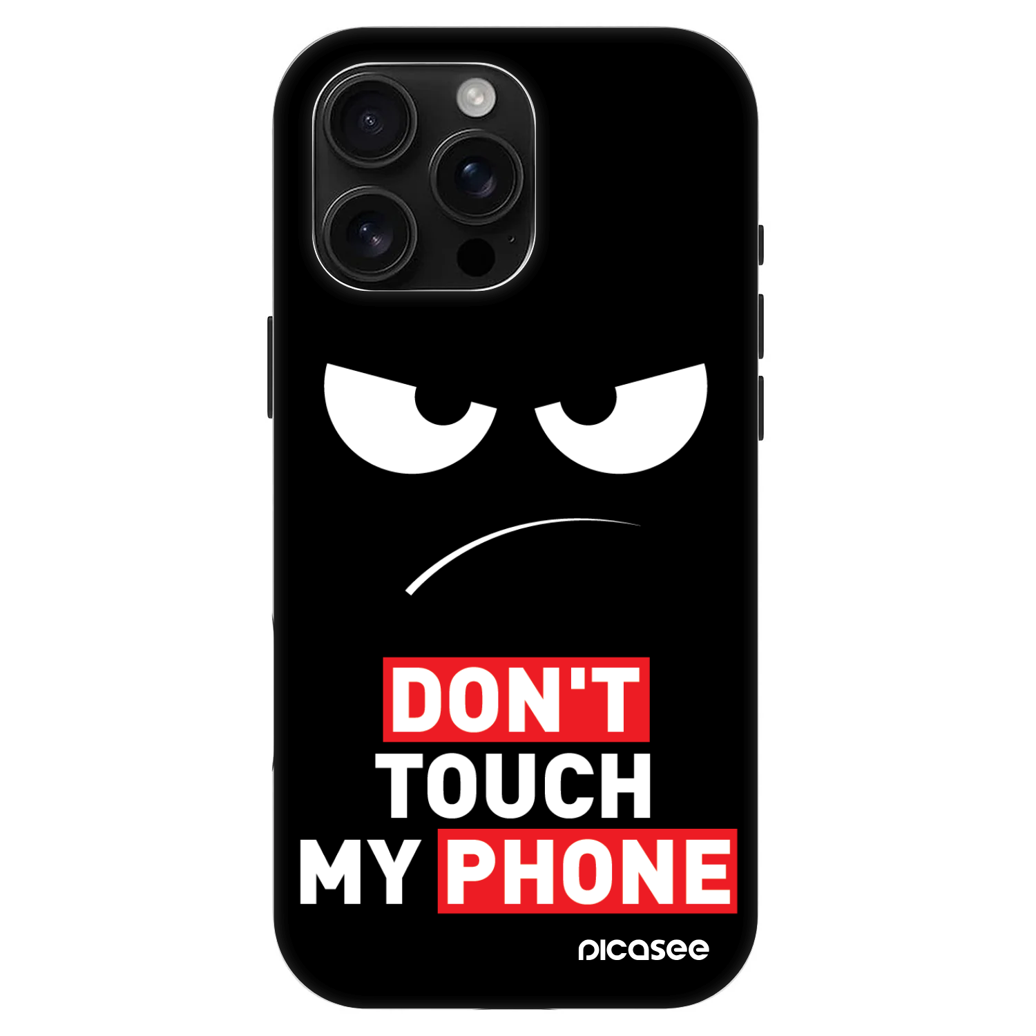 Picasee Fashion Case MagSafe für Apple iPhone 16 Pro Max - Angry Eyes - Transparent