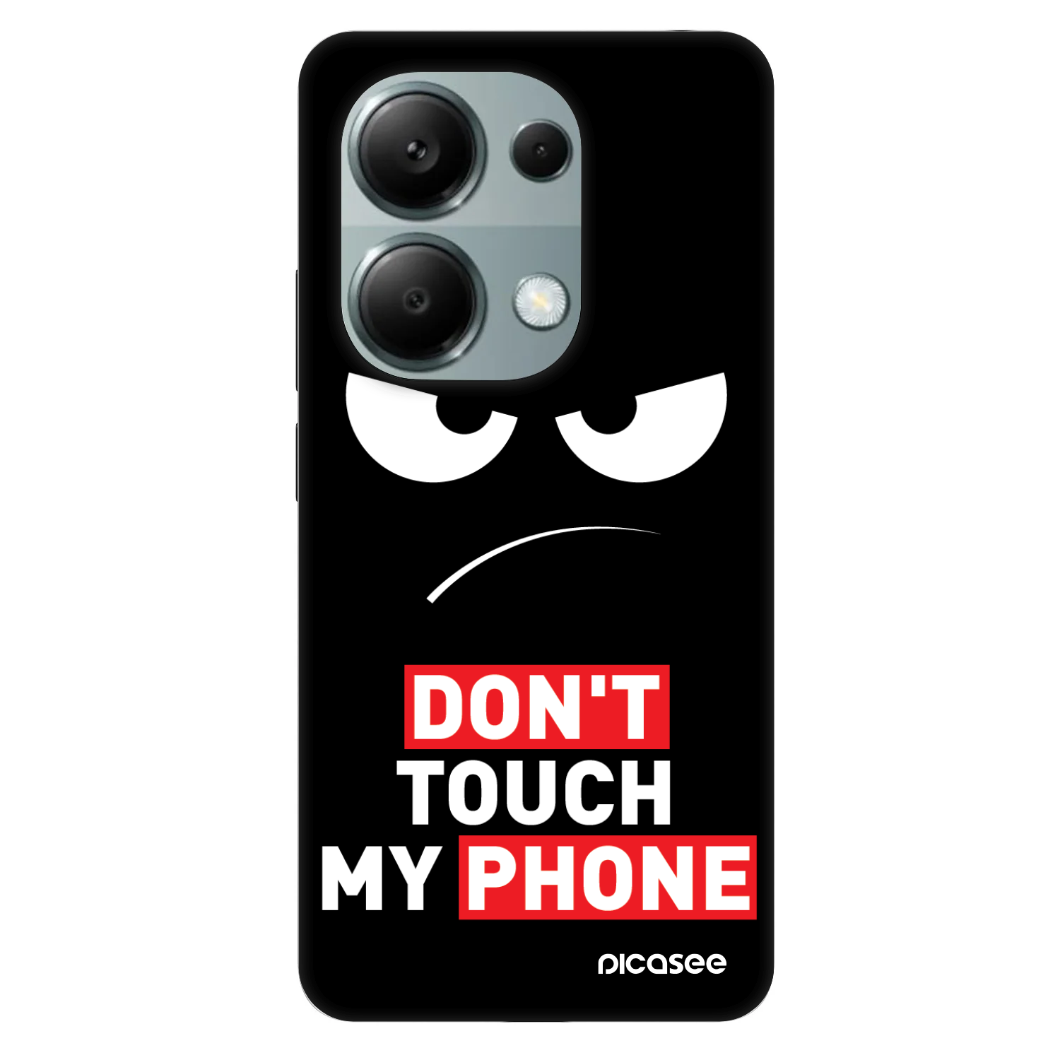 Picasee Fashion Case für Xiaomi Redmi Note 13 Pro 4G - Angry Eyes - Transparent