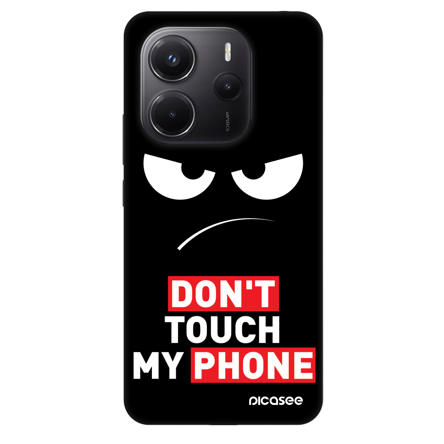Picasee Fashion Case für Xiaomi Redmi Note 14 4G - Angry Eyes - Transparent