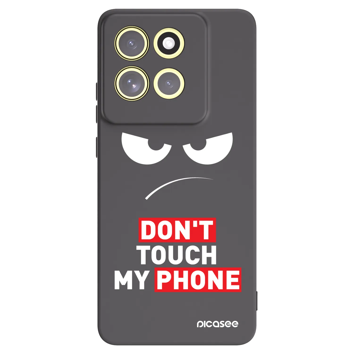 Picasee Motorola Moto G86 5G Hülle - Schwarzes Silikon - Angry Eyes - Transparent