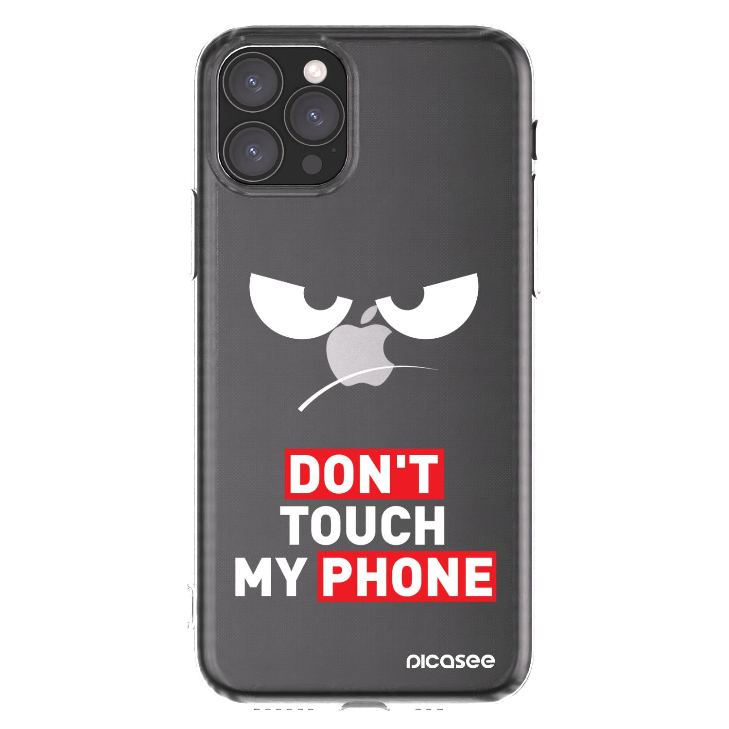 Picasee Apple iPhone 11 Pro Hülle - Transparentes Silikon - Angry Eyes - Transparent