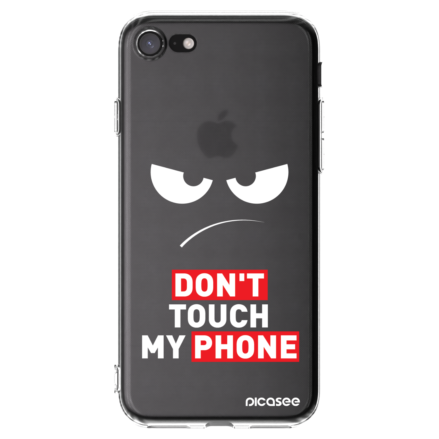 Picasee Apple iPhone 8 Hülle - Transparentes Silikon - Angry Eyes - Transparent