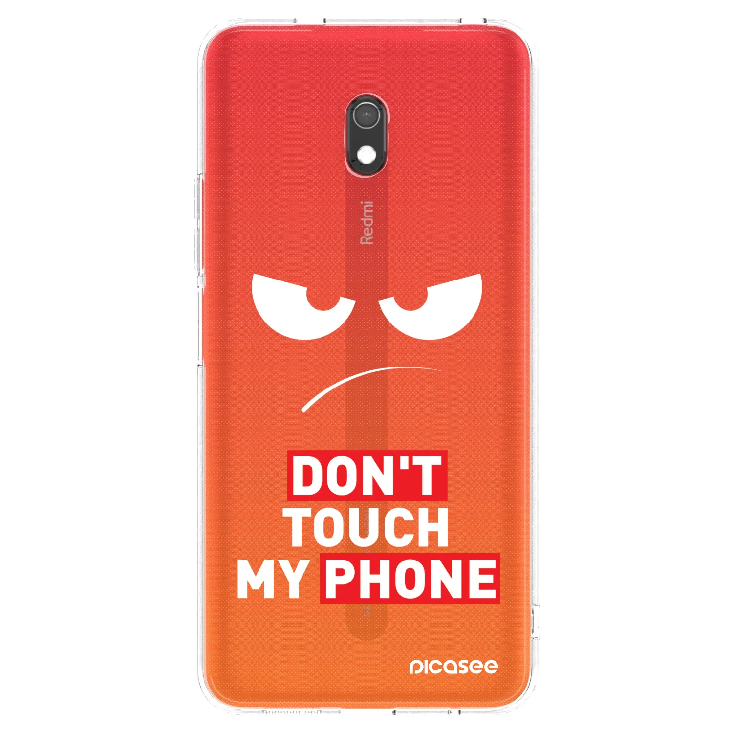Picasee Xiaomi Redmi 8A Hülle - Transparentes Silikon - Angry Eyes - Transparent
