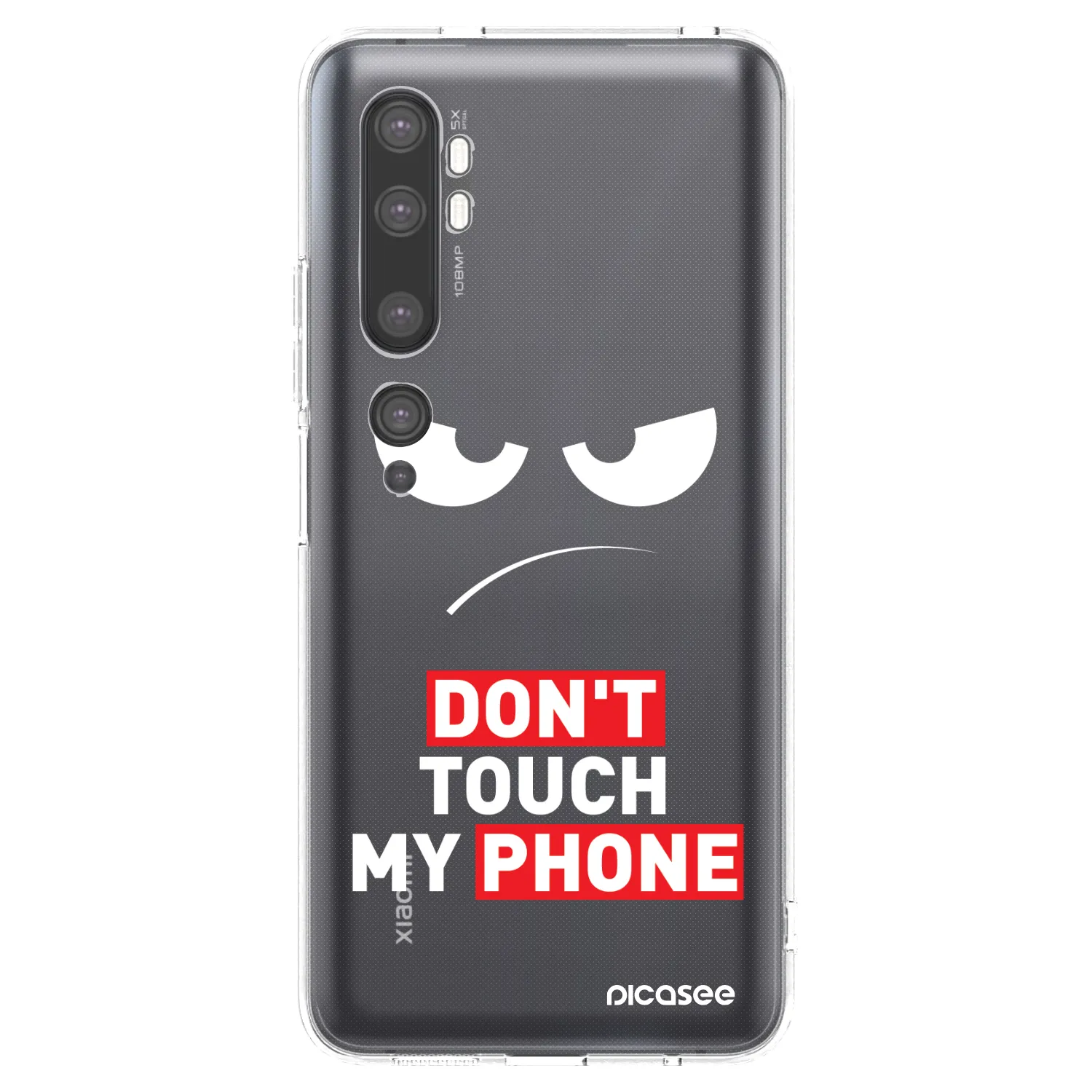 Picasee Xiaomi Mi Note 10 (Pro) Hülle - Transparentes Silikon - Angry Eyes - Transparent