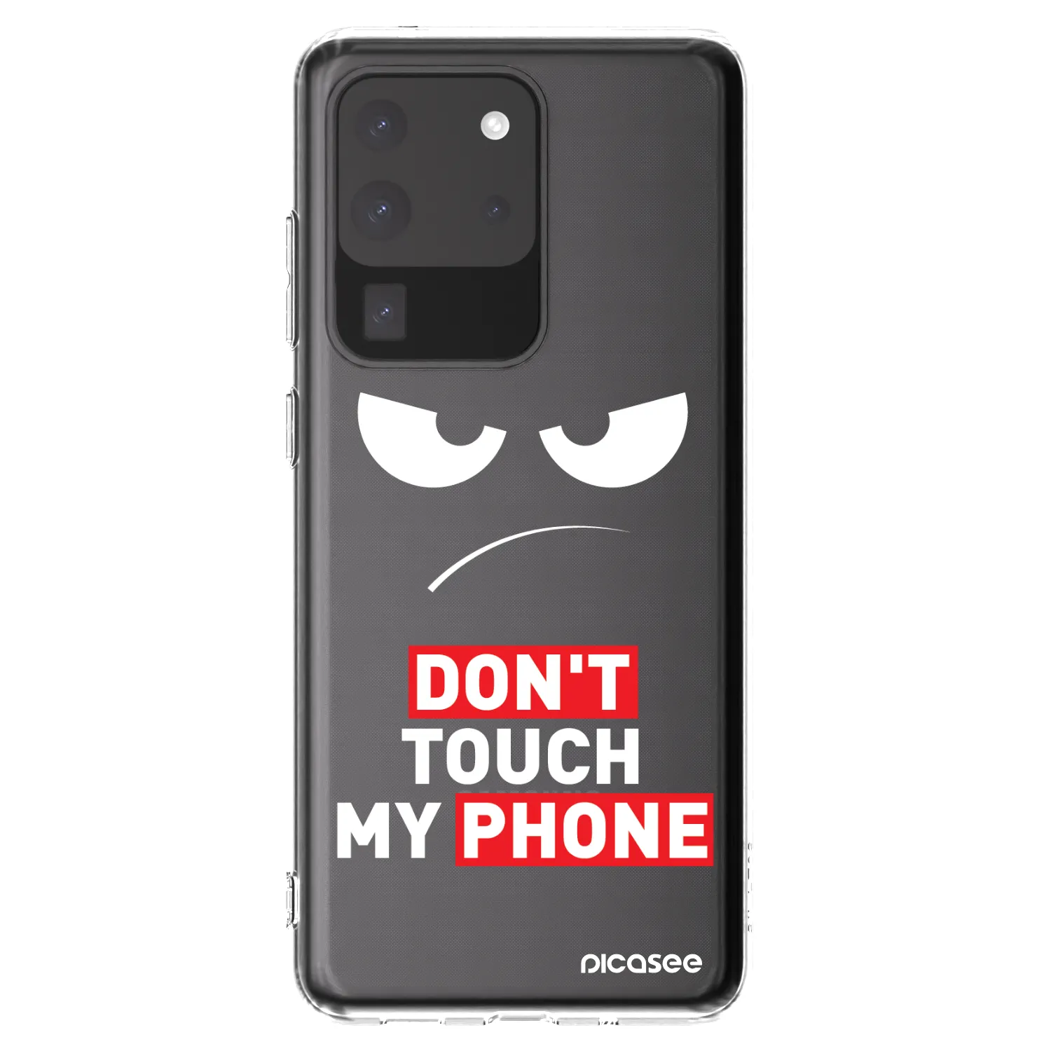 Picasee Samsung Galaxy S20 Ultra 5G G988F Hülle - Transparentes Silikon - Angry Eyes - Transparent