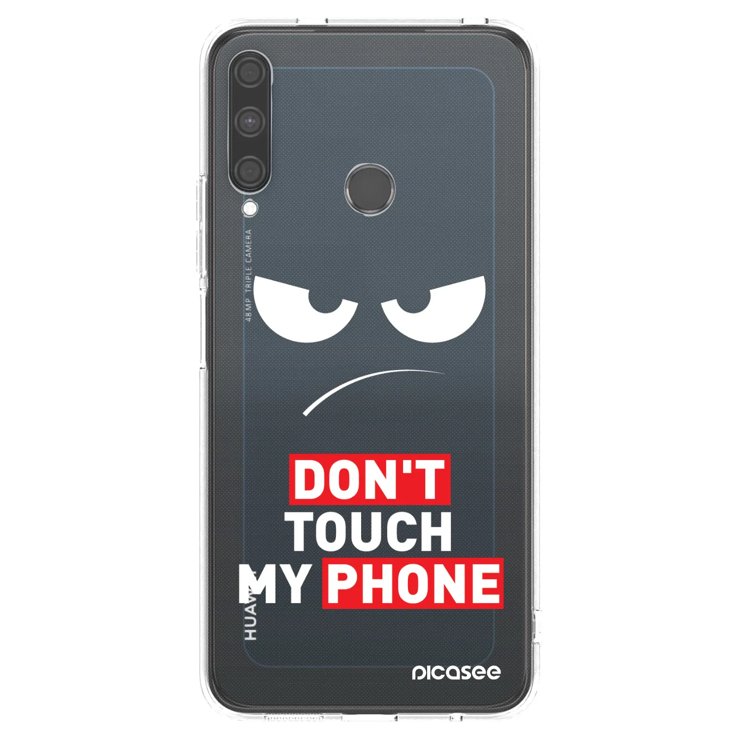 Picasee Huawei P40 Lite E Hülle - Transparentes Silikon - Angry Eyes - Transparent