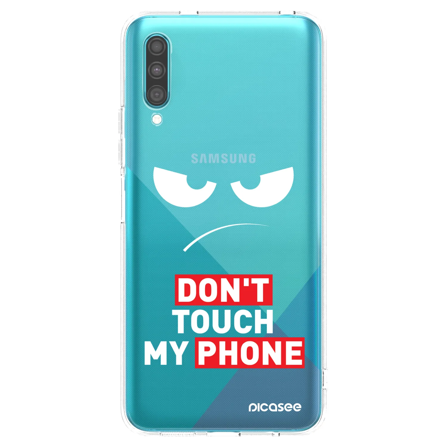 Picasee Samsung Galaxy A30s A307F Hülle - Transparentes Silikon - Angry Eyes - Transparent