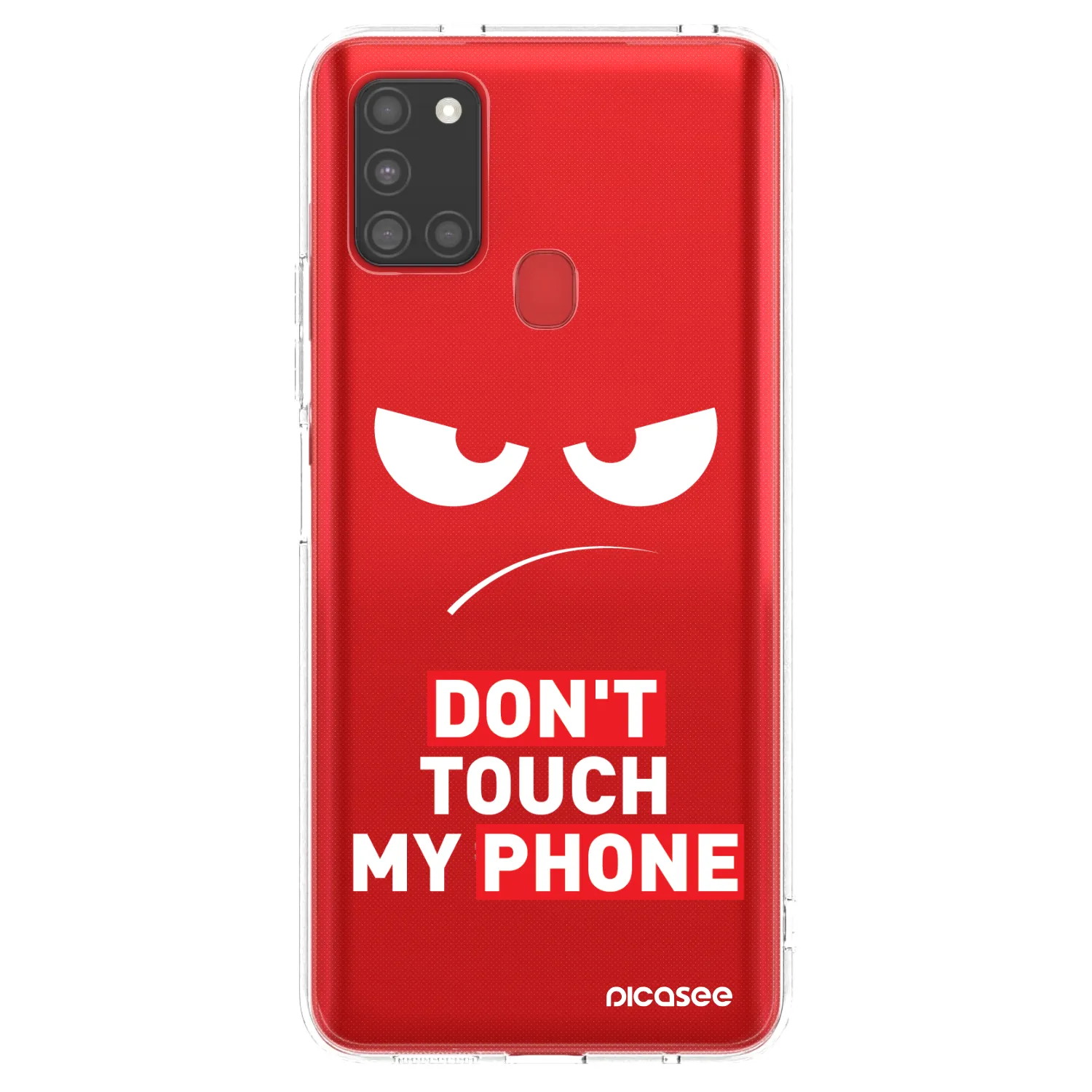 Picasee Samsung Galaxy A21s Hülle - Transparentes Silikon - Angry Eyes - Transparent