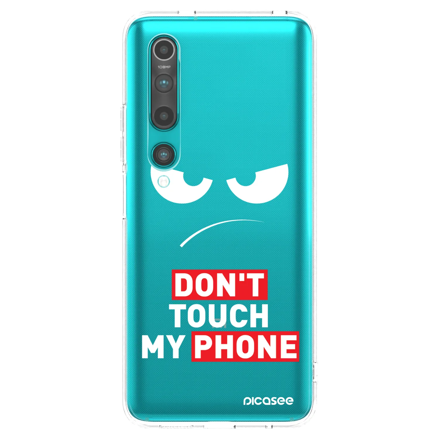 Picasee Xiaomi Mi 10 Hülle - Transparentes Silikon - Angry Eyes - Transparent