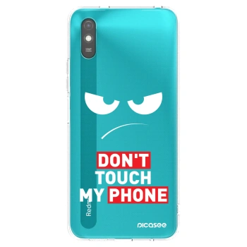 Picasee Xiaomi Redmi 9A Hülle - Schwarzes Silikon - Angry Eyes - Transparent