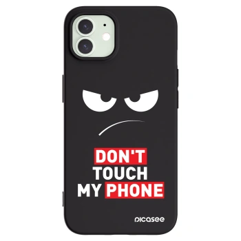 Picasee Apple iPhone 12 Hülle - Schwarzes Silikon - Angry Eyes - Transparent
