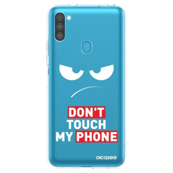 Picasee Samsung Galaxy M11 Hülle - Transparentes Silikon - Angry Eyes - Transparent
