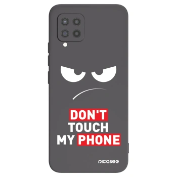 Picasee Samsung Galaxy A42 A426B Hülle - Schwarzes Silikon - Angry Eyes - Transparent