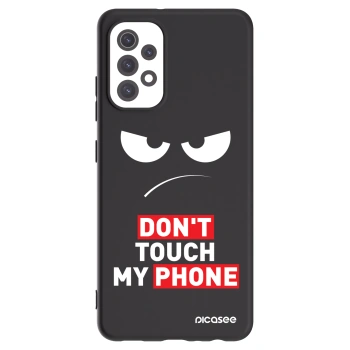 Picasee Samsung Galaxy A32 5G A326B Hülle - Schwarzes Silikon - Angry Eyes - Transparent