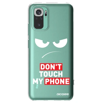 Picasee Xiaomi Redmi Note 10 Pro Hülle - Transparentes Silikon - Angry Eyes - Transparent