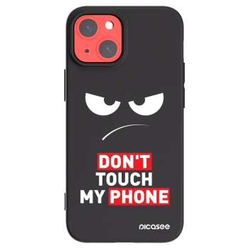 Picasee Apple iPhone 13 mini Hülle - Schwarzes Silikon - Angry Eyes - Transparent